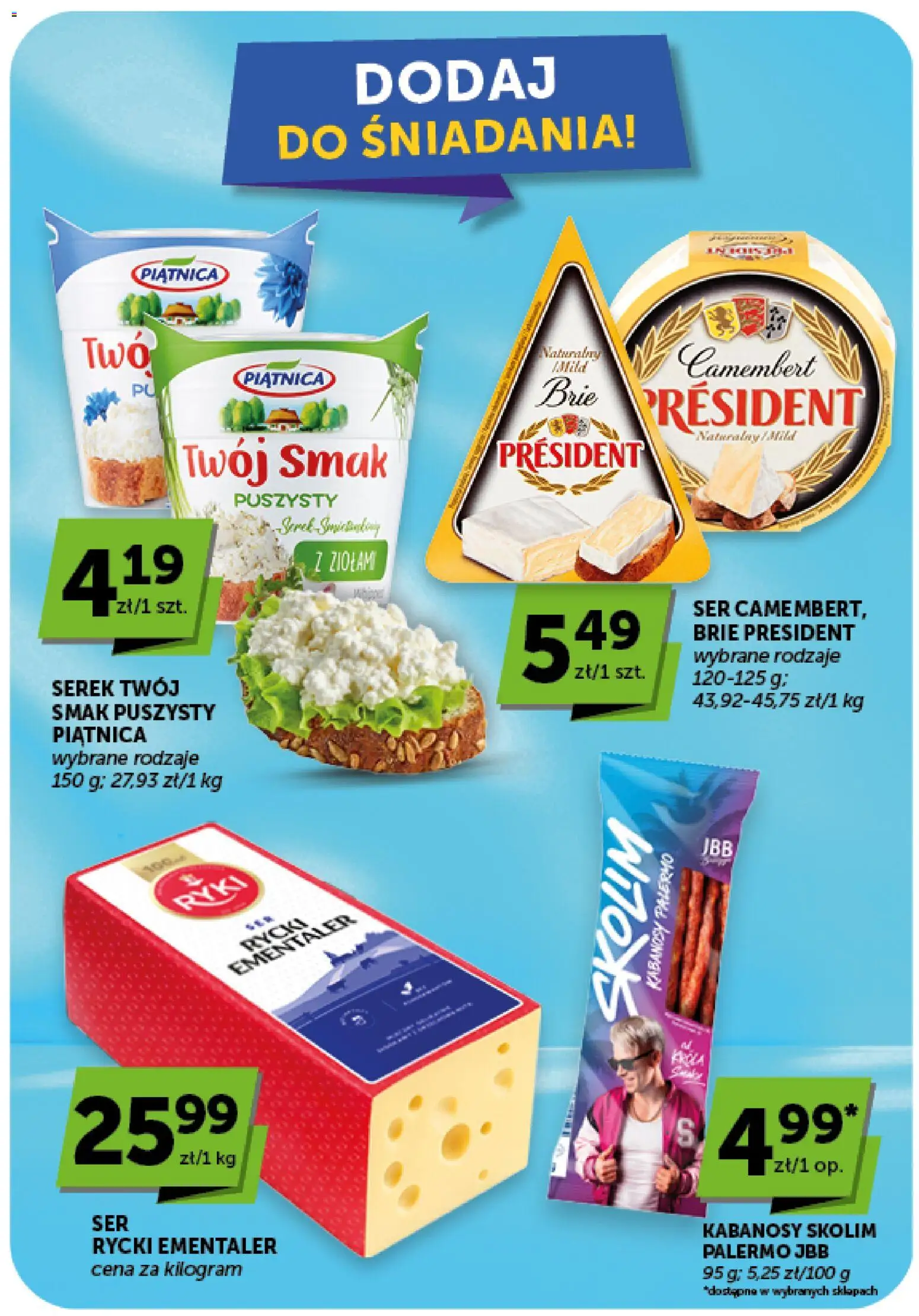 Groszek gazetka - Market od 03.09.2026 | Strona: 22 | Produkty: Serek, Kabanosy, Camembert, Ser