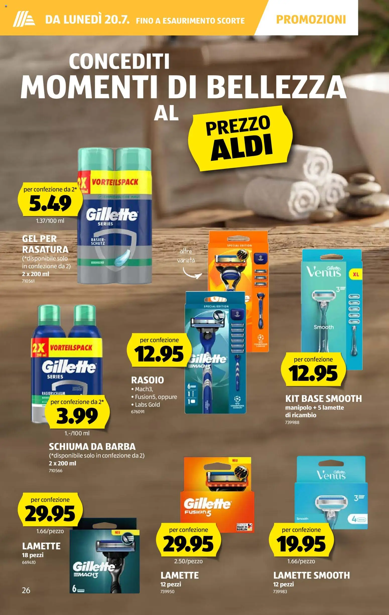 Aldi aktionen IT – gültig ab 16.07.2026 | Seite: 26 | Produkte: Rasierschaum
