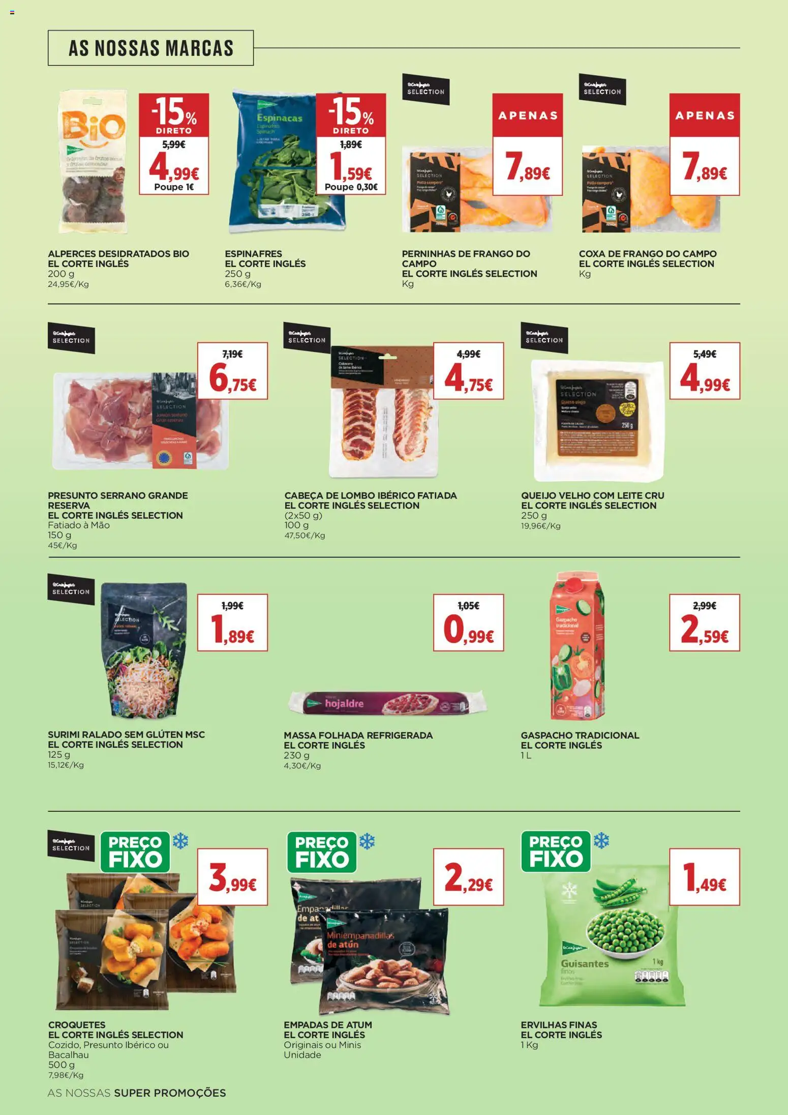 El Corte Ingles folheto │ válido de 21/08/2026 | Página: 30 | Produtos: Massa folhada, Frango, Leite, Queijo