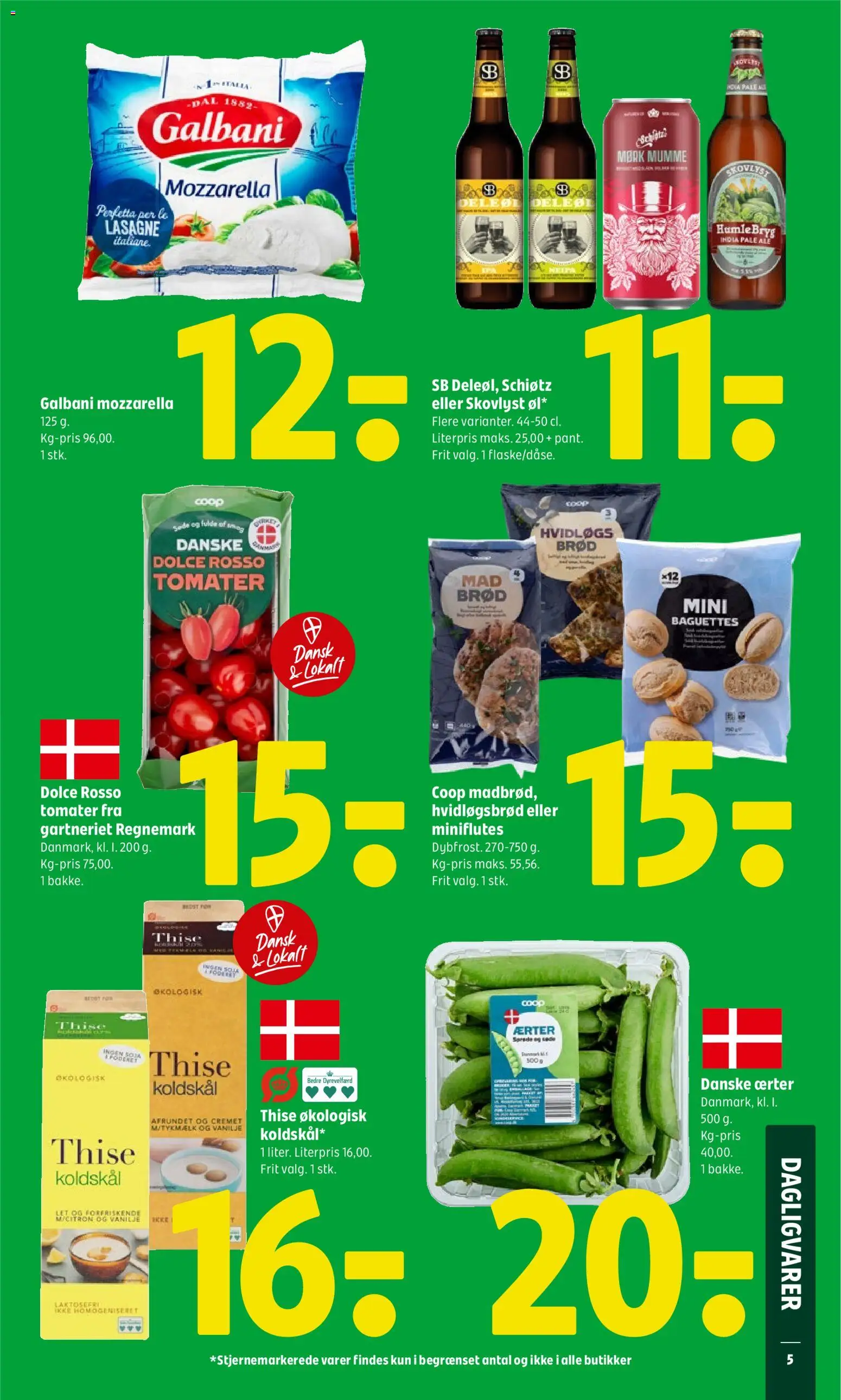 Coop 365 tilbudsavis – gyldig fra 18.06.2026 | Side: 6 | Produkter: Tomater, Mozzarella, Carpete, Hvidløgsbrød