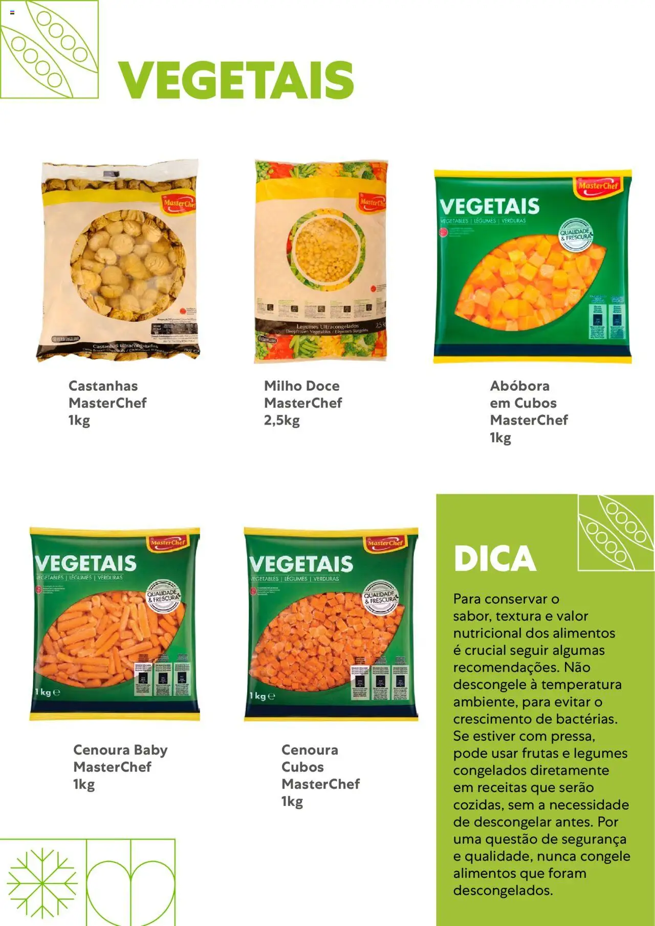 Recheio - Congelados do Mar e da Terra │ válido de 14/07/2025 | Página: 31 | Produtos: Castanhas, Frutas, Abóbora, Milho