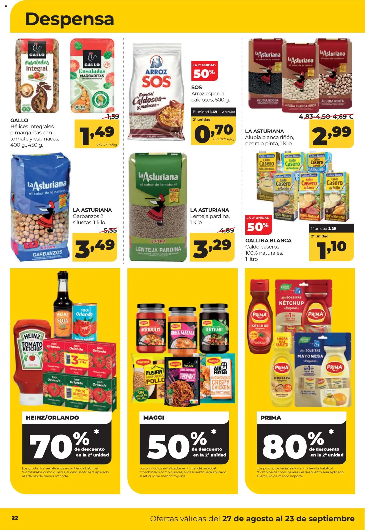 Alimerka folleto Castilla y León │ válido desde el 27/08/2026 | Página: 24 | Productos: Kétchup, Tomate, Mayonesa, Sal