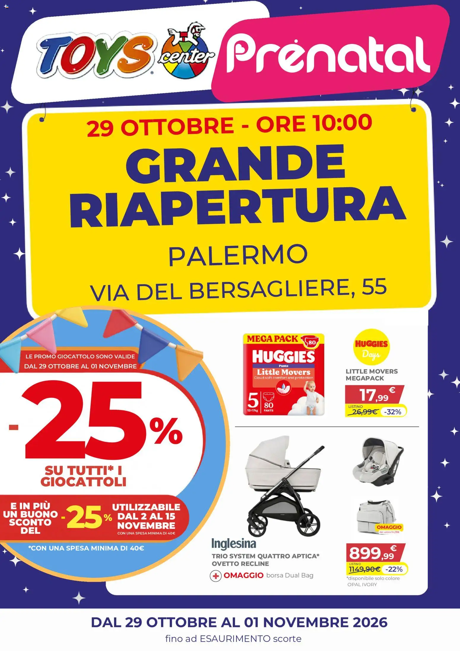 Volantino Toys Center del 29/10/2026 | Pagina: 1 | Prodotti: Giocattoli, Borsa