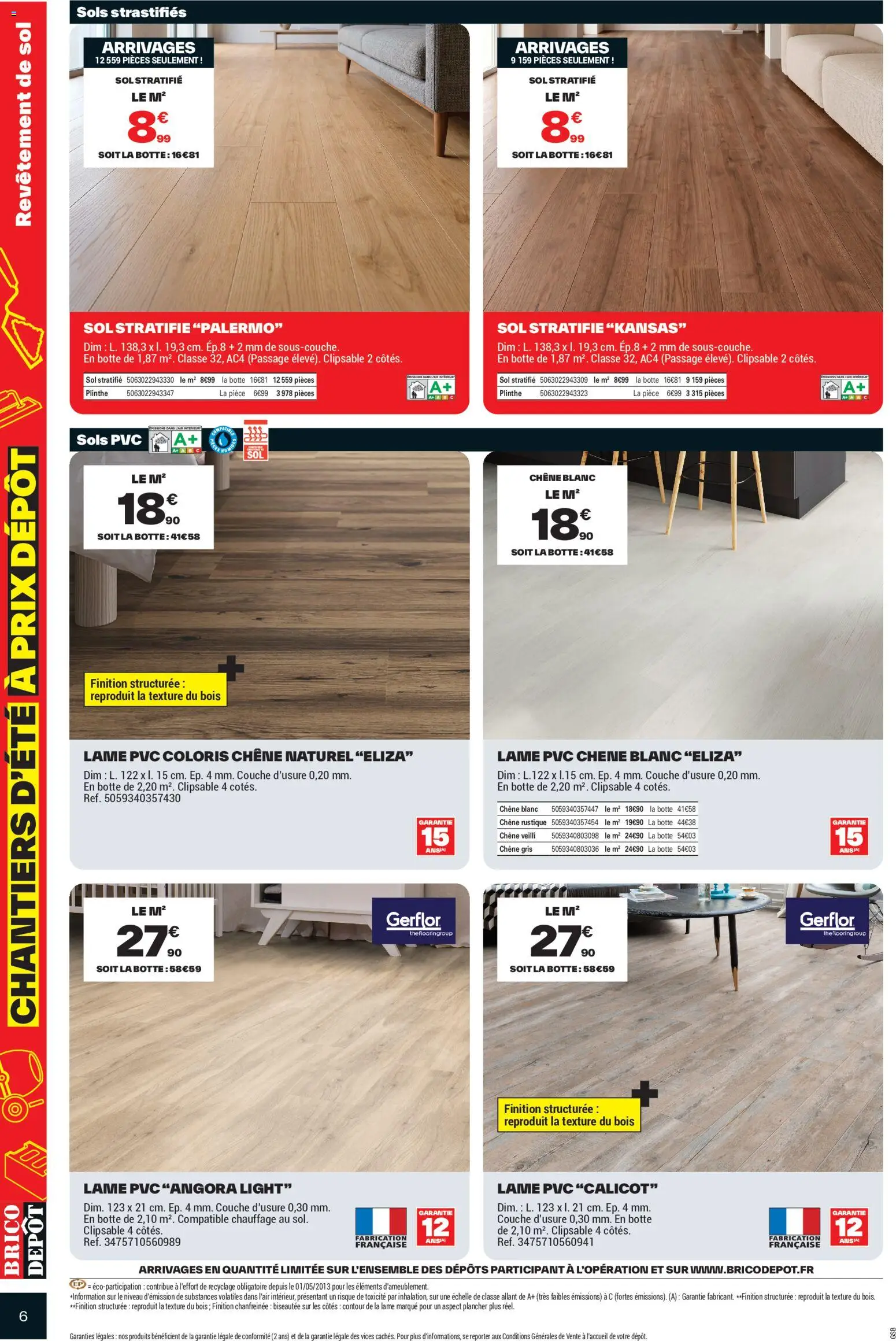 {H1} | Page: 6 | Produits: Plinthe, Sol stratifié