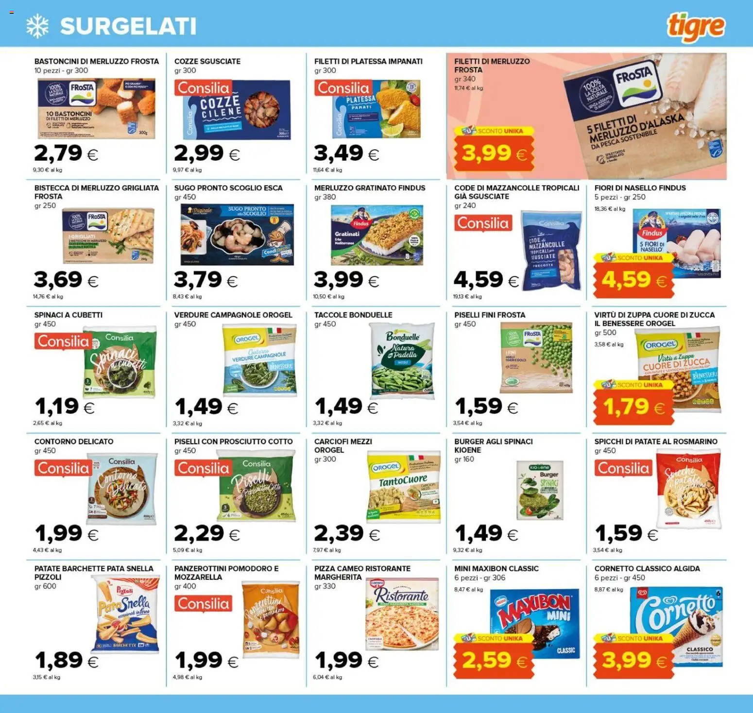 Volantino Tigre del 22/10/2026 | Pagina: 11 | Prodotti: Rosmarino, Spinaci, Sugo, Bistecca
