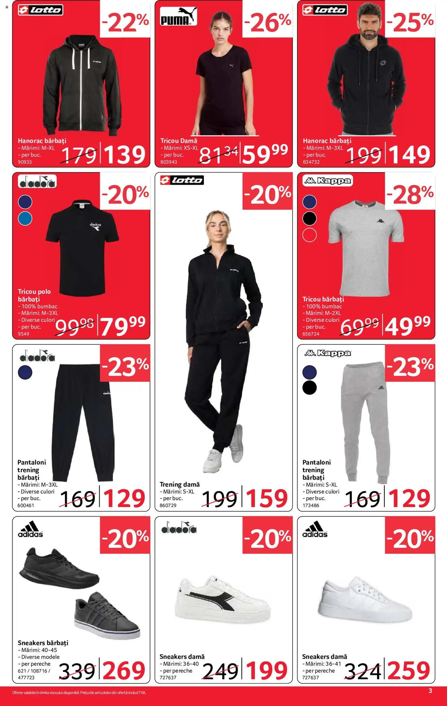 Noul catalog Selgros – valabil de la 21.08.2026 | Pagină: 3 | Produse: Trening, Trening Barbati, Pantaloni, Hanorac