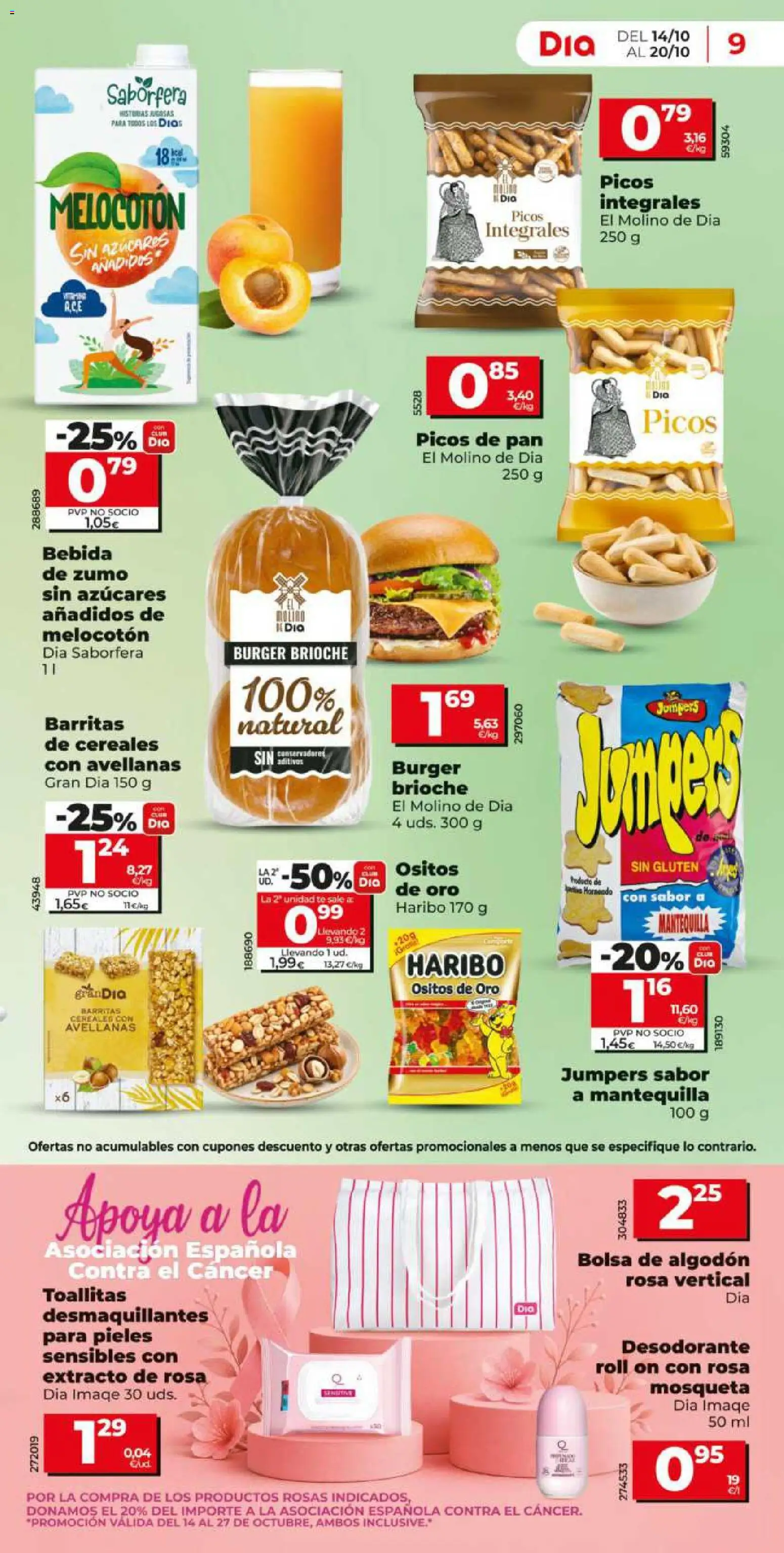 Dia - folleto │ válido desde el 14/10/2026 | Página: 9 | Productos: Cereales, Avellanas, Algodón, Mantequilla