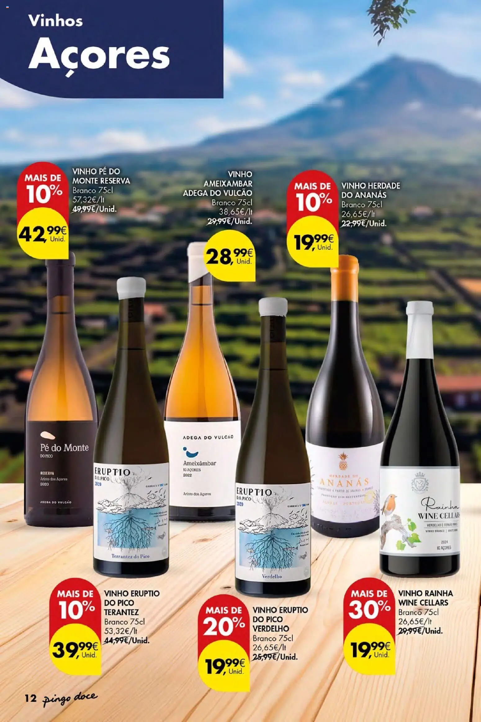 Pingo Doce Folheto Vinhos Frescos Açores │ válido de 02/07/2026 | Página: 12 | Produtos: Vinho
