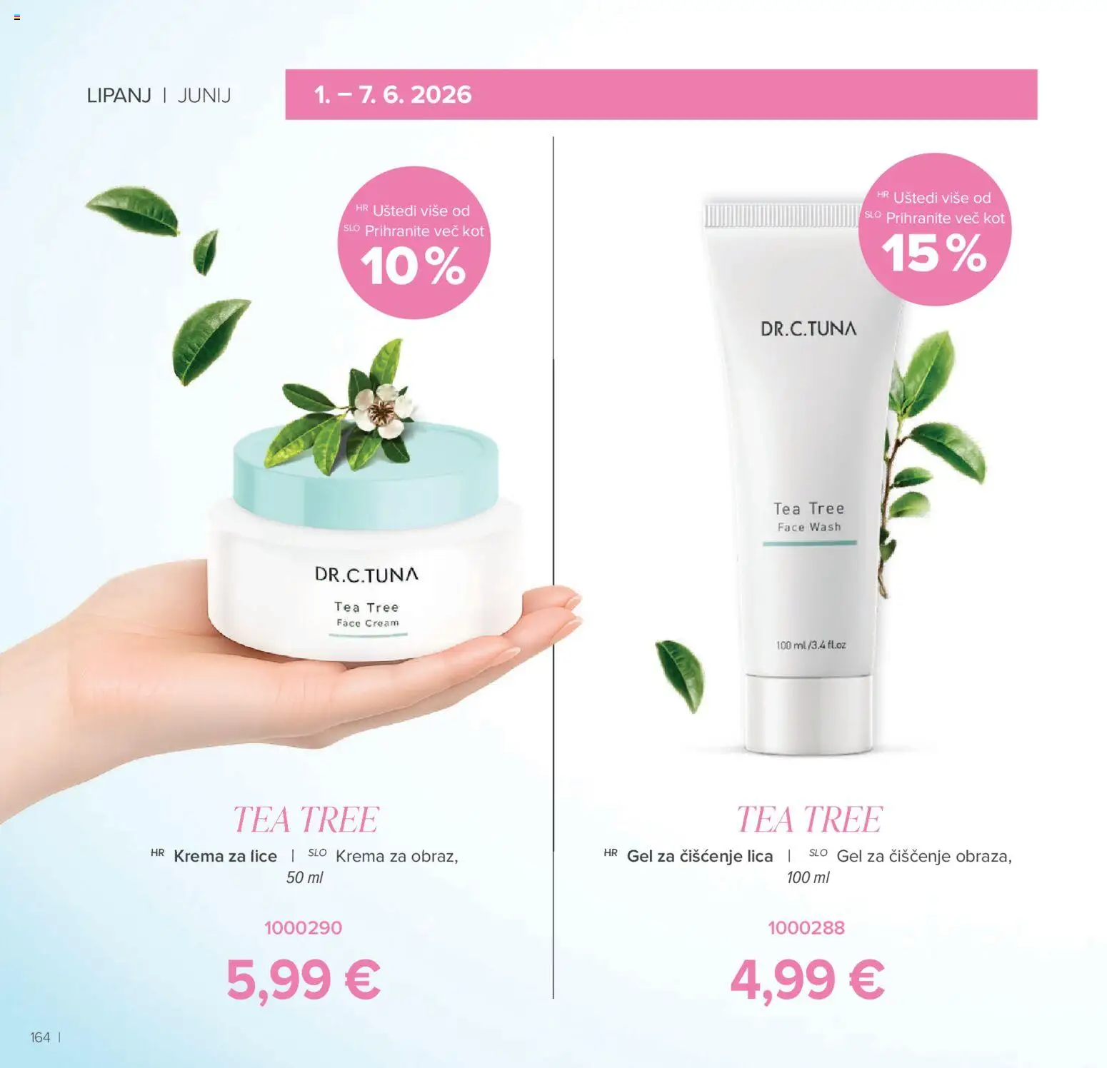 Farmasi katalog | vrijedi od 01.05.2026 | Stranica: 164 | Proizvodi: Gel za čišćenje lica, Krema za lice, Krema