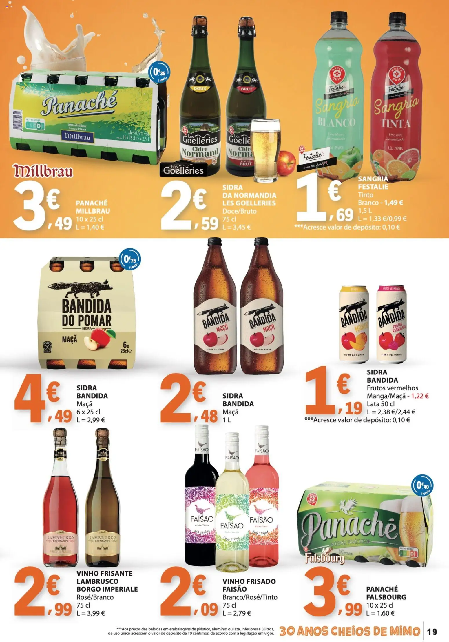 E.Leclerc folheto Bebidas, Gelados e Iogurtes │ válido de 16.06.2026 | Página: 19 | Produtos: Tinta, Maça, Vinho, Vinho tinto
