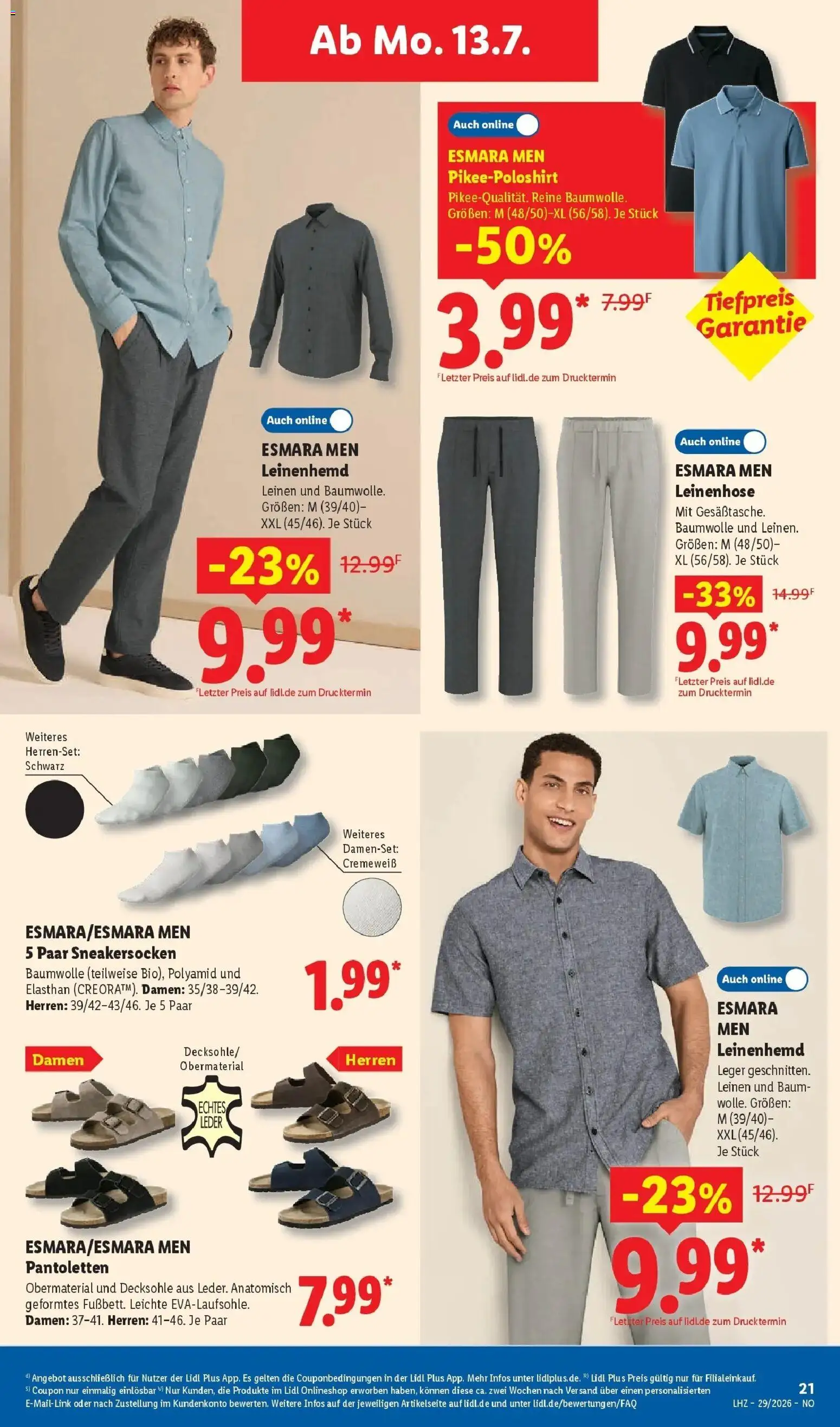 Lidl Prospekt Emlichheim – gültig ab 13.07.2026 | Seite: 41 | Produkte: Shirt, Leinenhose