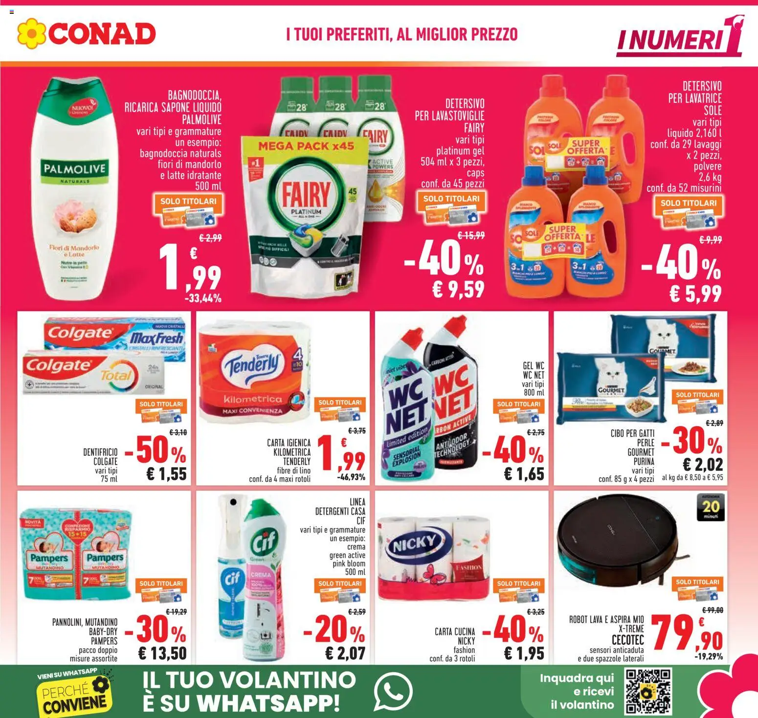Volantino Conad del 18.06.2026 | Pagina: 5 | Prodotti: Sapone, Dentifricio, Lavatrice, Lavastoviglie