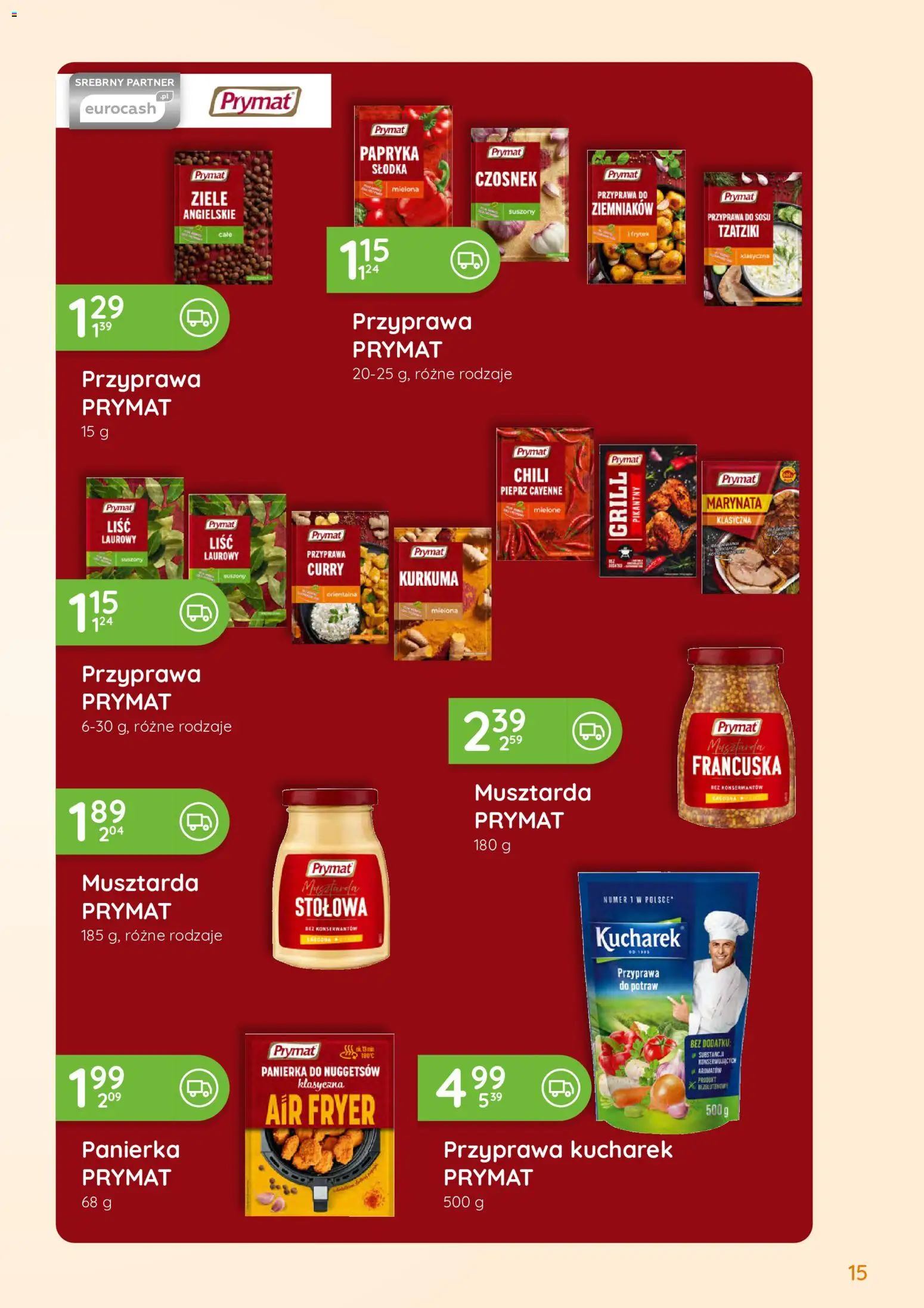 Eurocash gazetka - Oferta Handlowa od 01.06.2026 | Strona: 15 | Produkty: Grill, Papryka, Musztarda, Pieprz