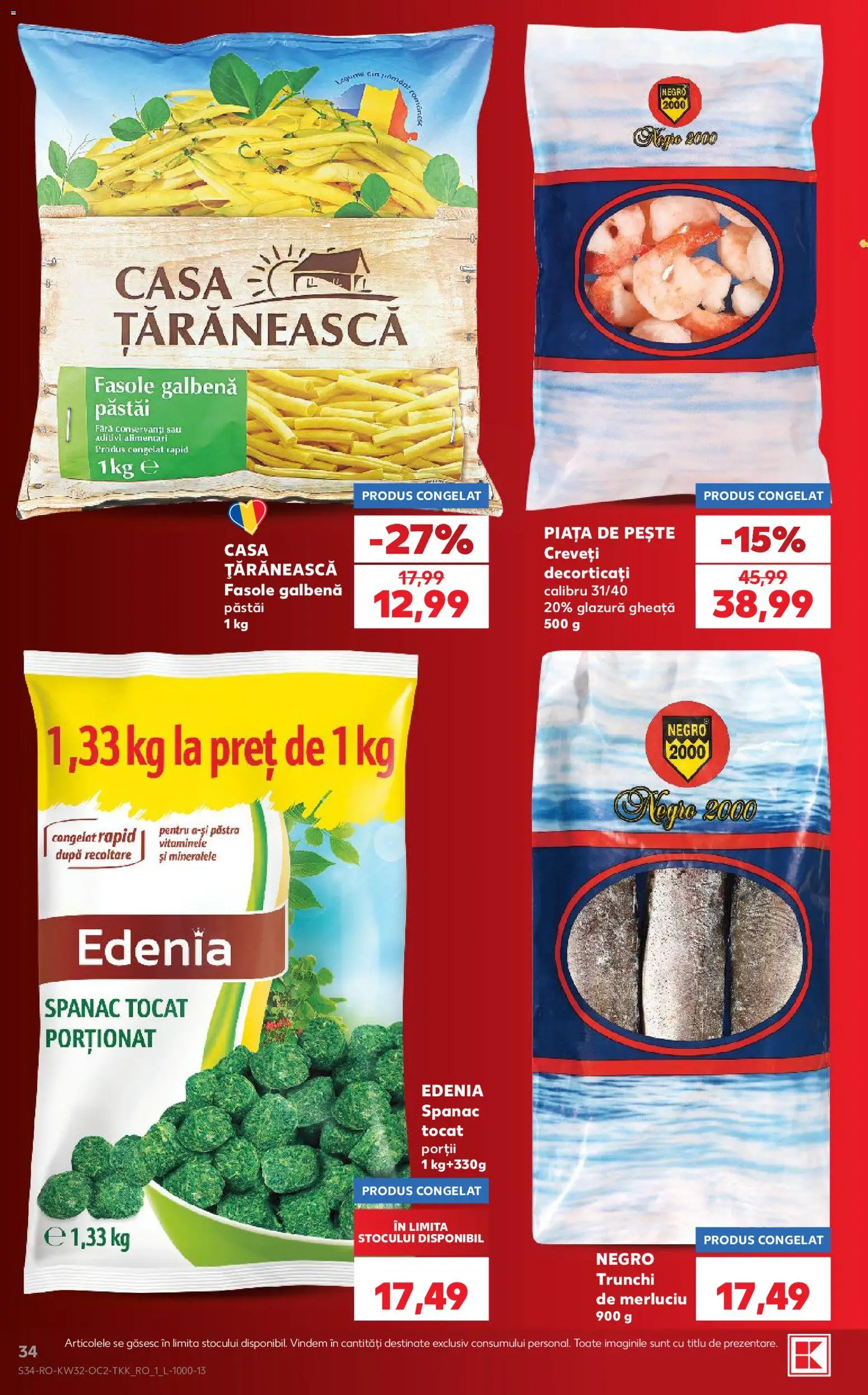 Noul catalog Kaufland – valabil de la 05.08.2026 | Pagină: 34 | Produse: Pește