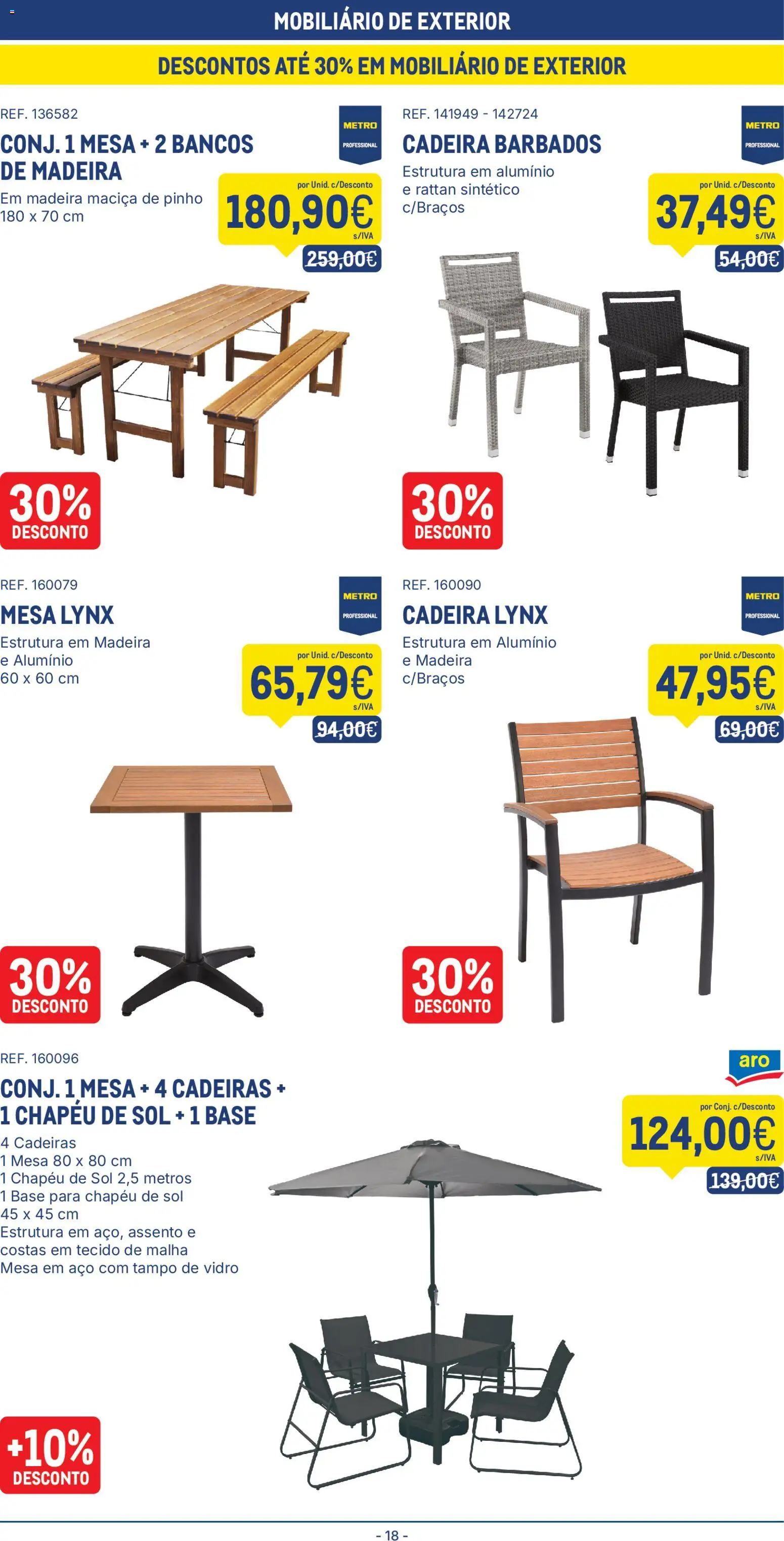 Makro folheto │ válido de 30/06/2026 | Página: 18 | Produtos: Chapéu, Cadeiras, Base, Cadeira