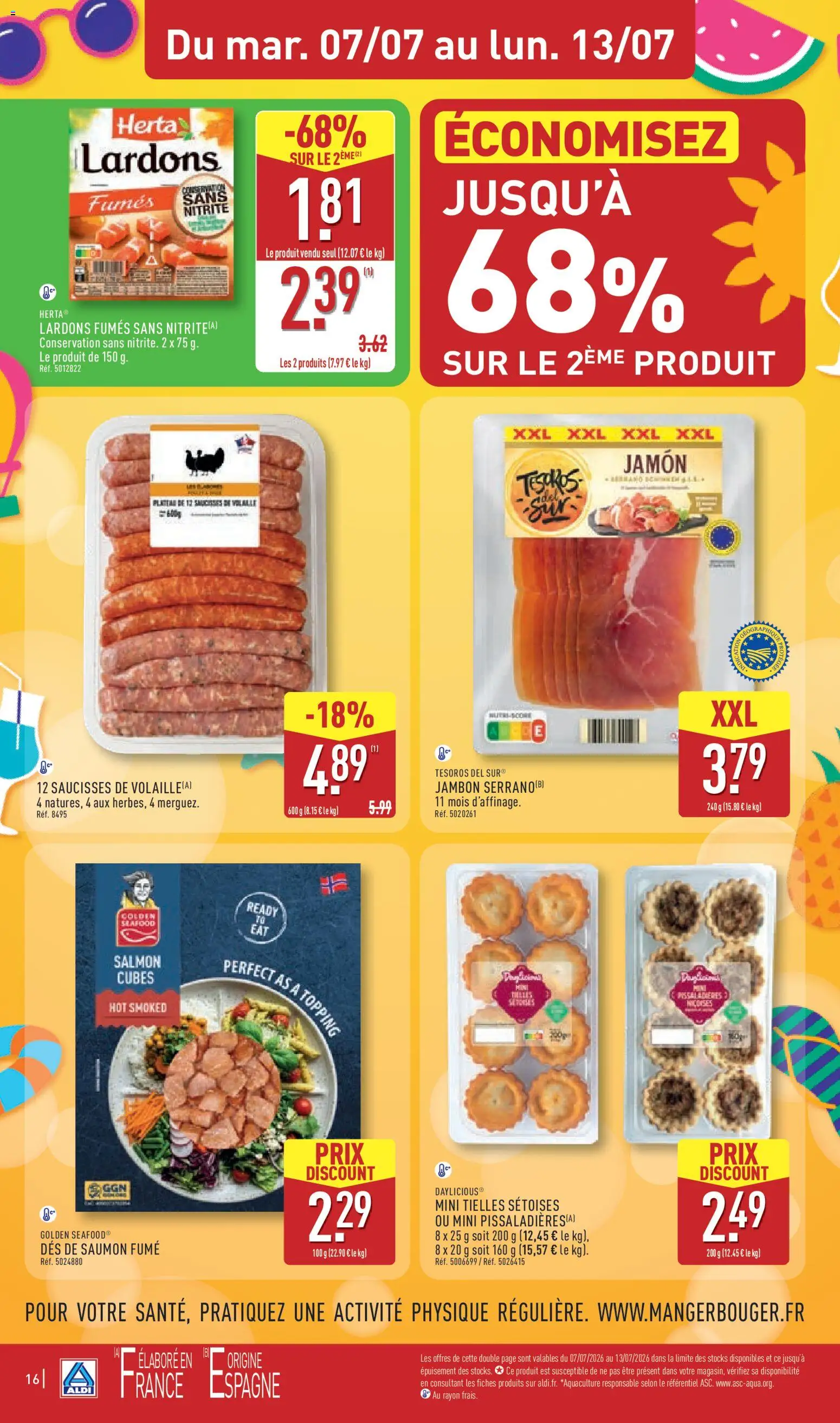 {H1} | Page: 18 | Produits: Volaille, Saumon fumé, Jambon, Saumon