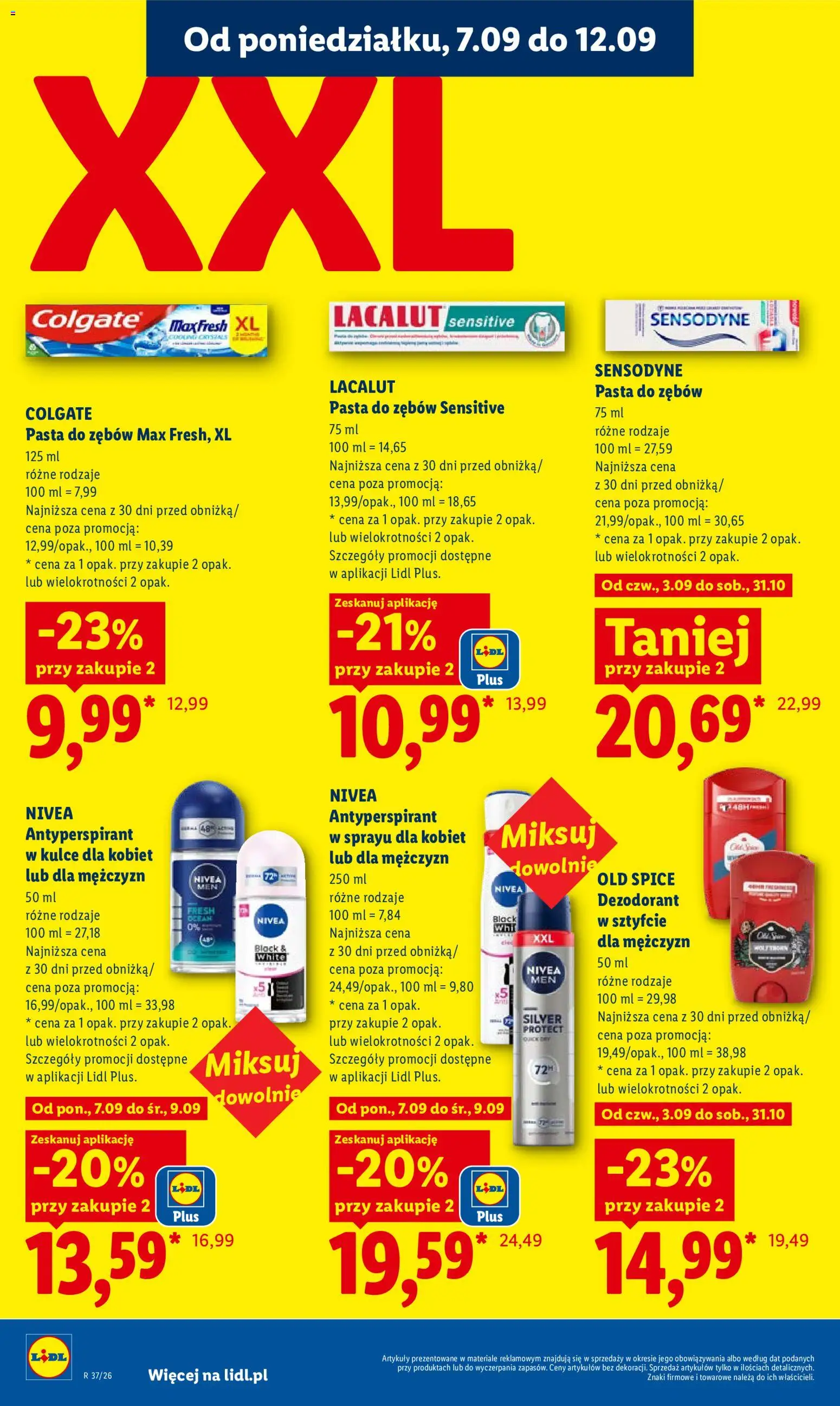 Lidl Polsko leták od 07.09.2026 | Strana: 56 | Produkty: Nivea, Lacalut, Old Spice