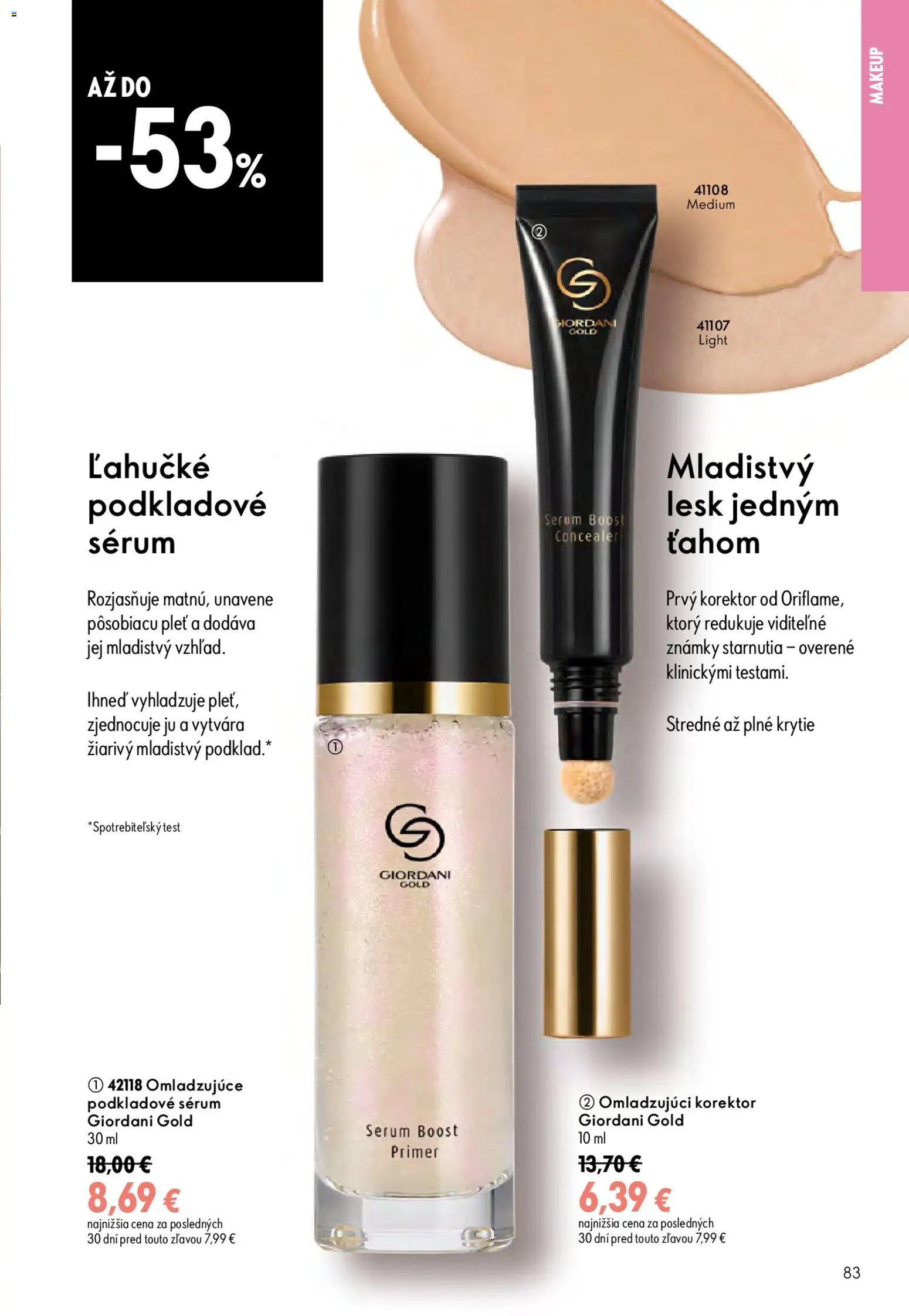 Nové Oriflame akcie – leták je platný od 19.08.2026 | Strana: 83 | Produkty: Korektor