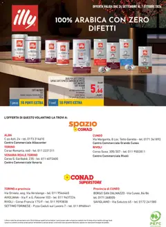 Anteprima del volantino CIALDE PER CAFFÈ ESPRESSO, CAPSULE CAFFÈ ESPRESSO COMPATIBILI NESPRESSO, CAFFÈ MACINATO, CAFFÈ IN GRANI ILLY, vari tipi e grammature un esempio: cialde intenso 126 g conf. da 18 pezzi valido a partire dal 10/09/2026 | Pagina: 16 | Prodotti: Caffè, Cialde, Illy, Macinato