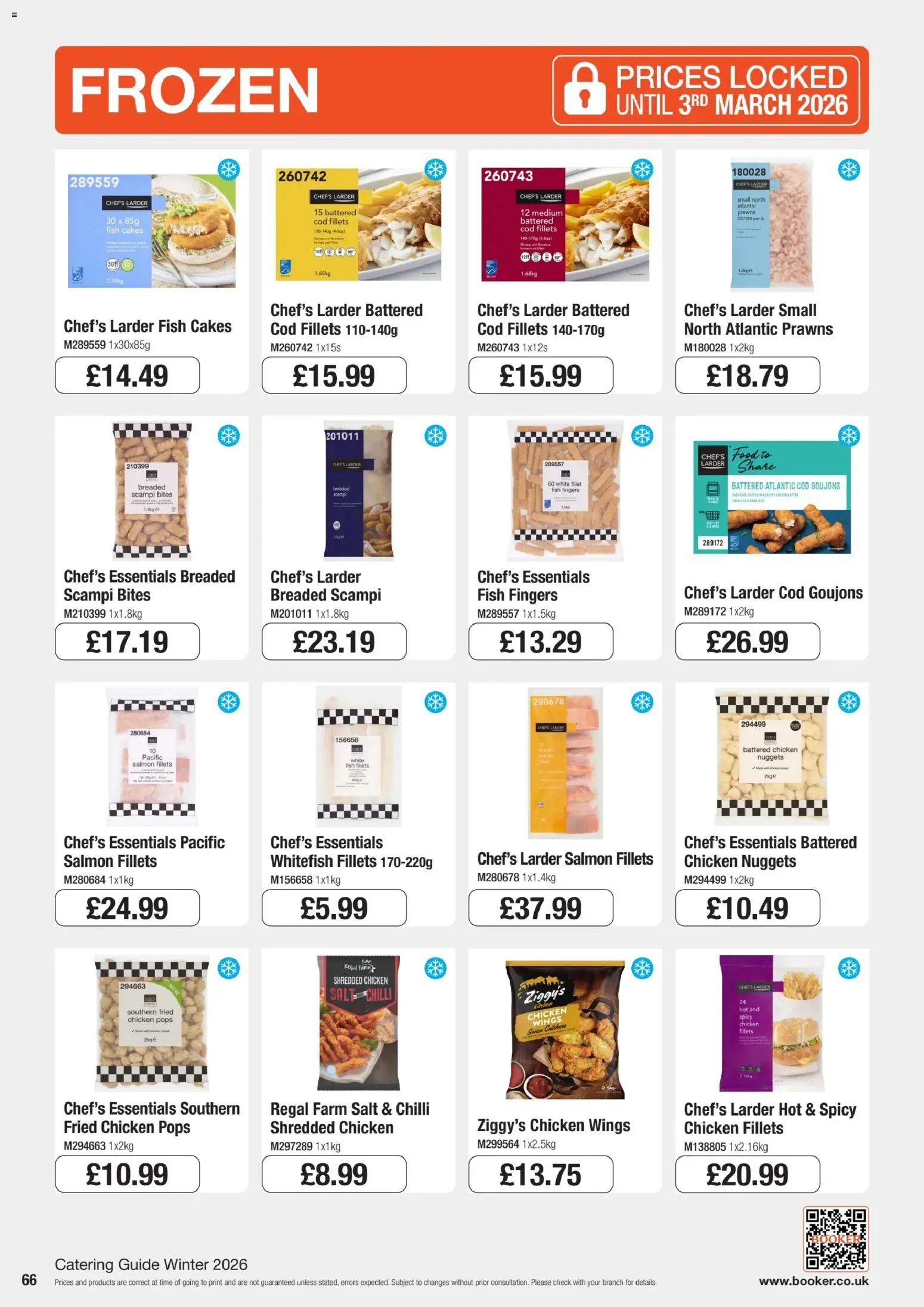 {H1} | Page: 66 | Products: Chicken, Salt, Shredded chicken, Chicken wings