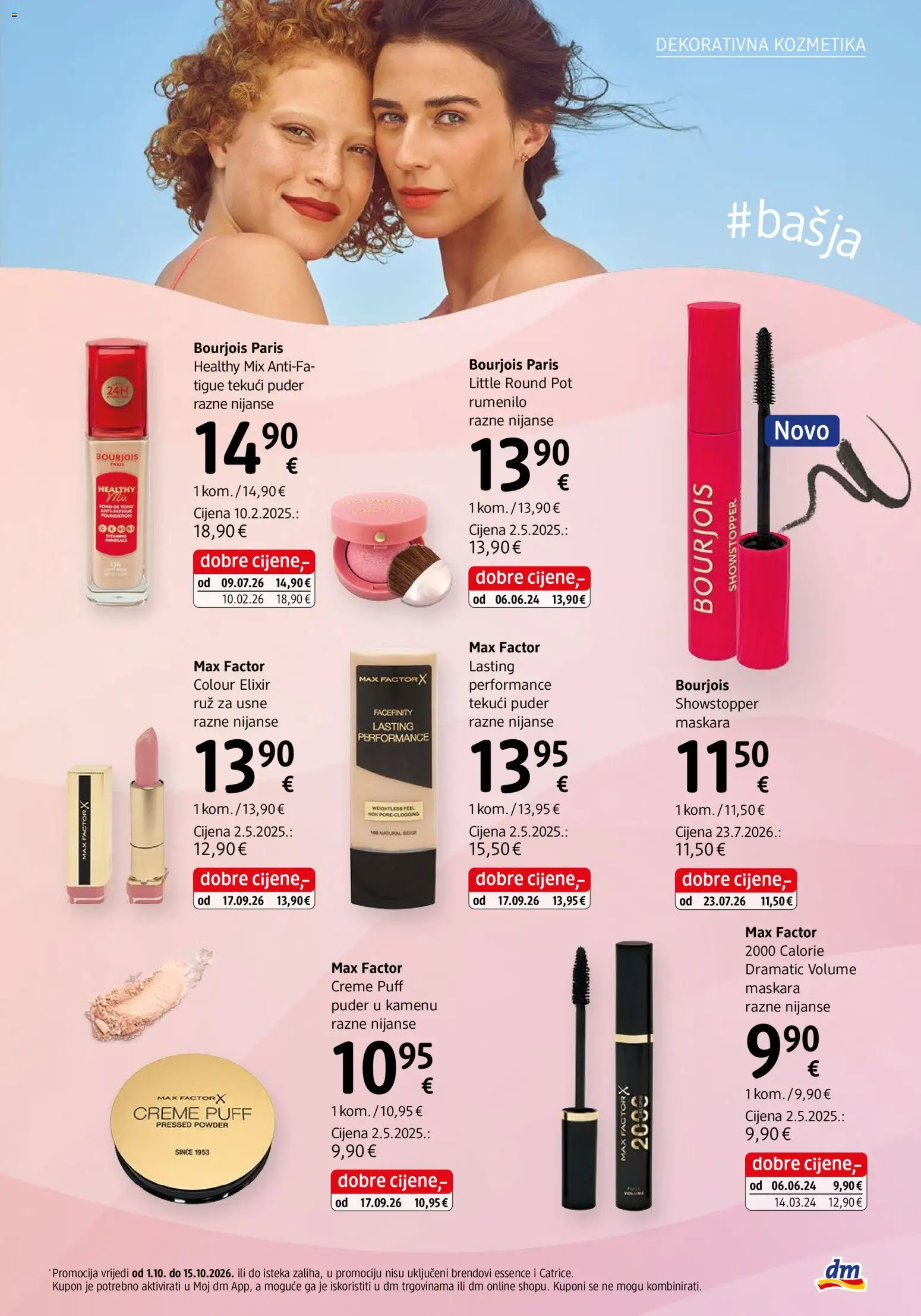 DM katalog | vrijedi od 01.10.2026 | Stranica: 33 | Proizvodi: Puder, Rumenilo, Maskara, Ruž