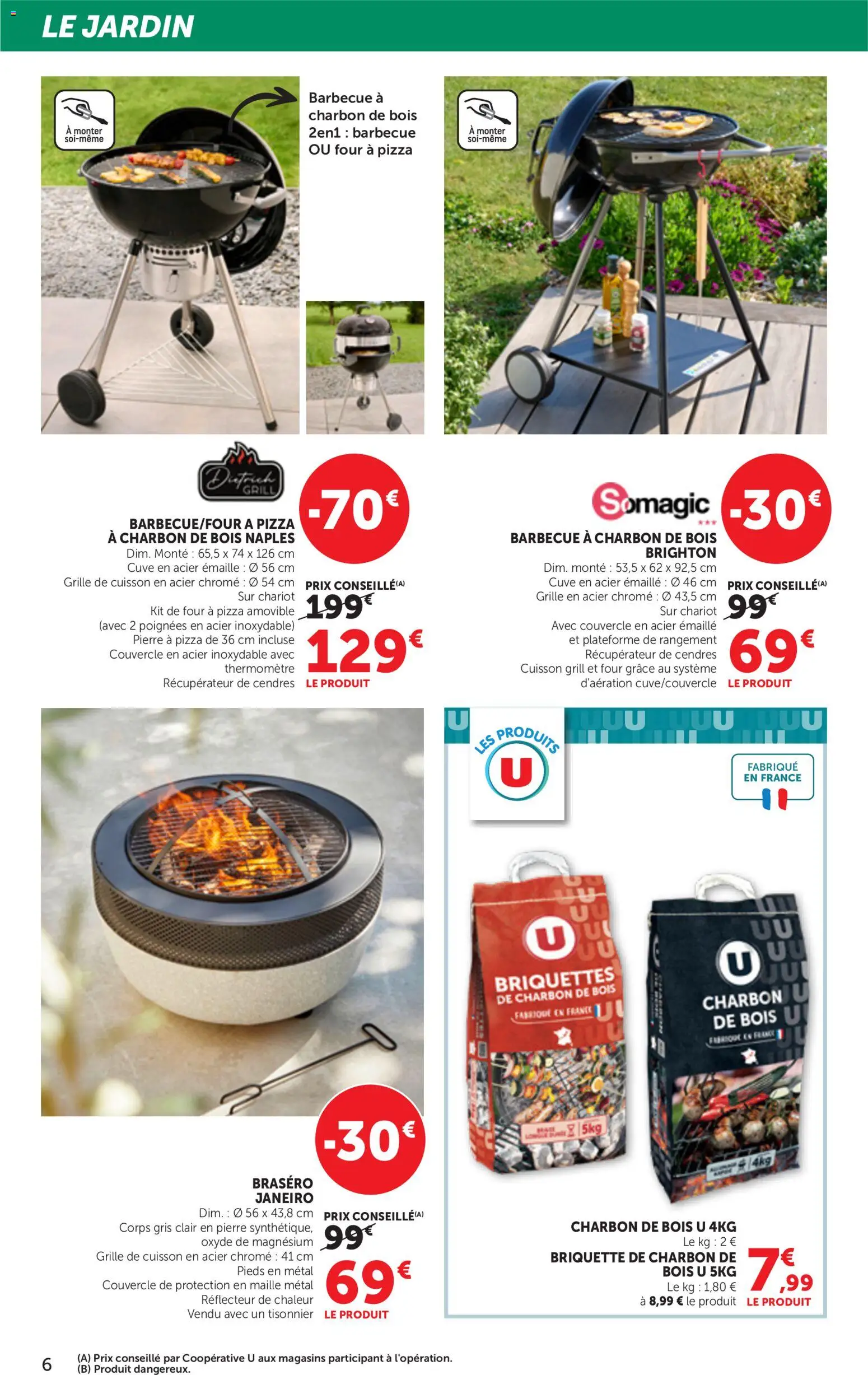{H1} | Page: 6 | Produits: Charbon De Bois, Grill, Thermomètre, Grille de cuisson