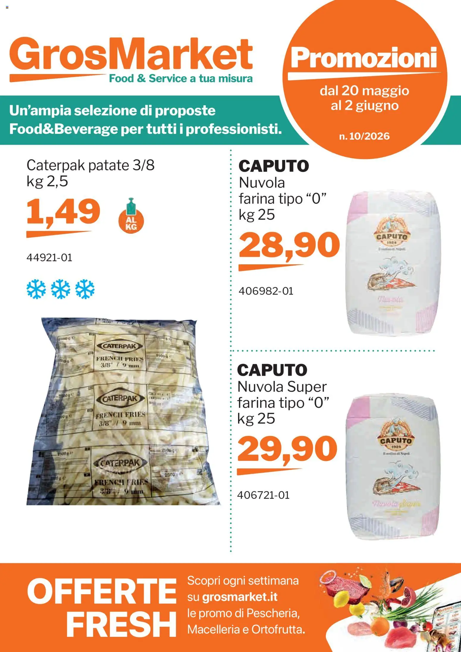 Volantino Sogegross del 20.05.2026 | Pagina: 1 | Prodotti: Patate, Farina