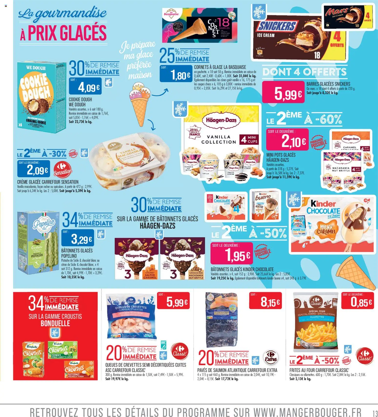 {H1} | Page: 13 | Produits: Crevettes, Mozzarella, Cônes, Butternut