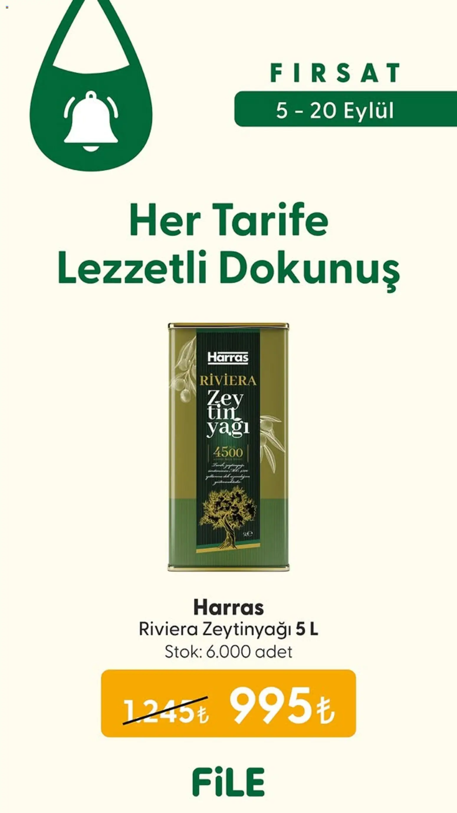 File Market İndirim - 05 Eylül 2026 tarihinden itibaren geçerlidir | Sayfa: 1 | Ürünler: Zeytinyağı