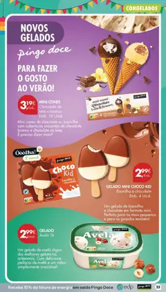 Pré-visualização GELADO Avelã 1lt, Um gelado de avelã digno das melhores gelatarias artesanais. Com deliciosos pedaços de avelã e um sabor simplesmente irresistível! válido de 16.06.2026 | Página: 25