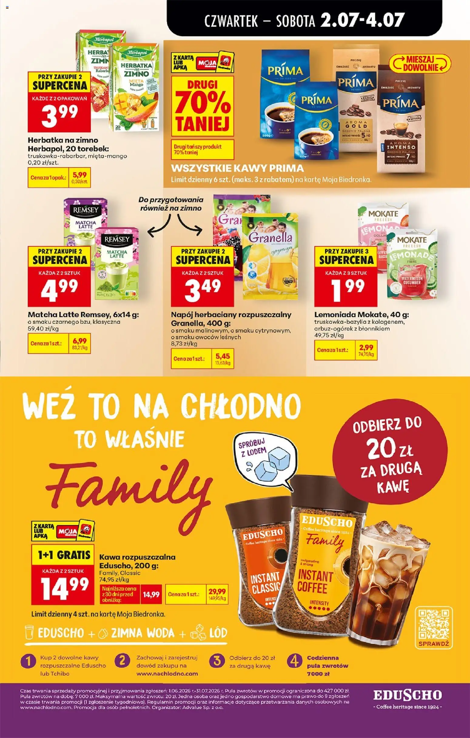 Biedronka Polsko leták - Codziennie niskie ceny od 02.07.2026 | Strana: 59 | Produkty: Mango, Mokate, Tchibo, Matcha