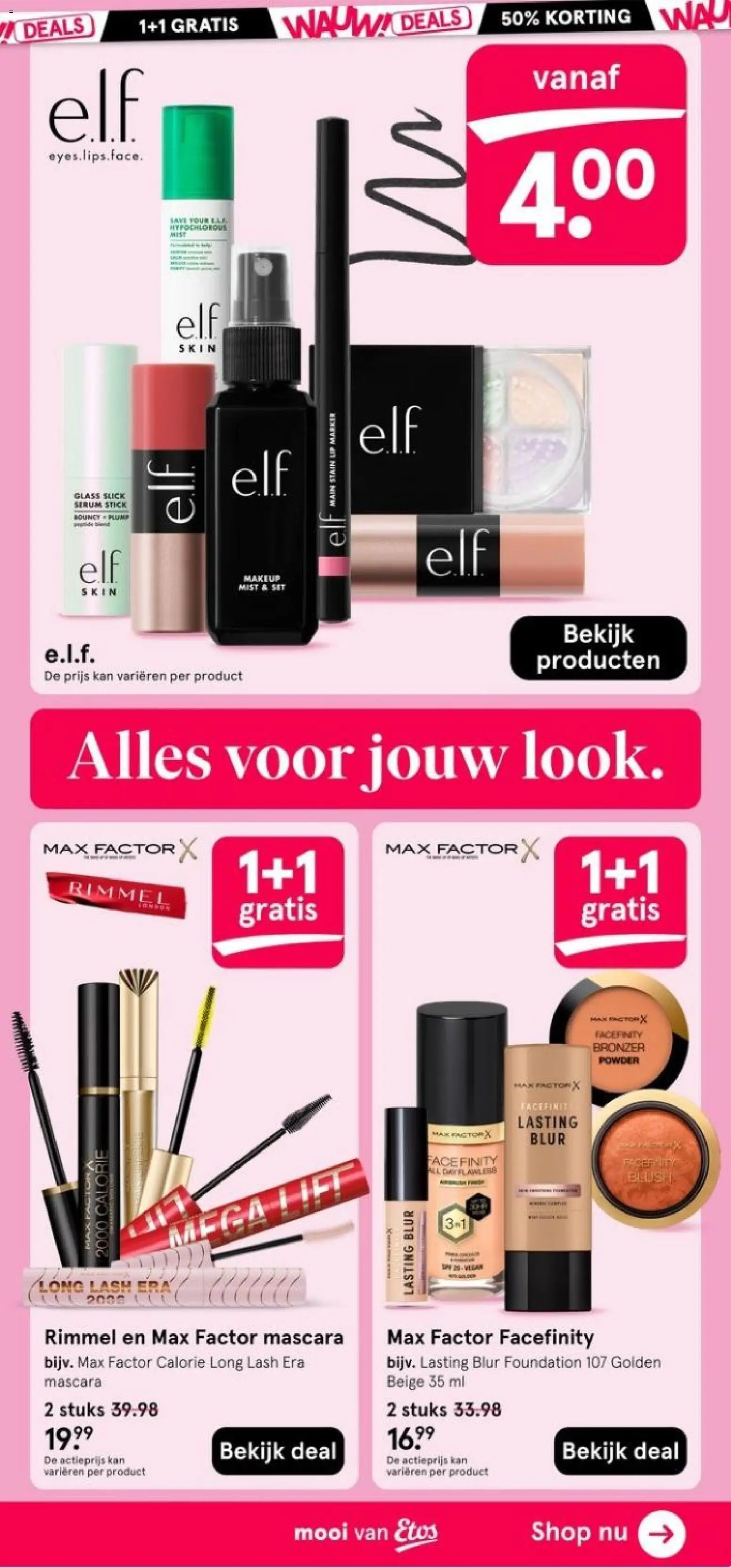 {H1} | Pagina: 17 | Producten: Foundation, Kan, Bronzer, Mascara