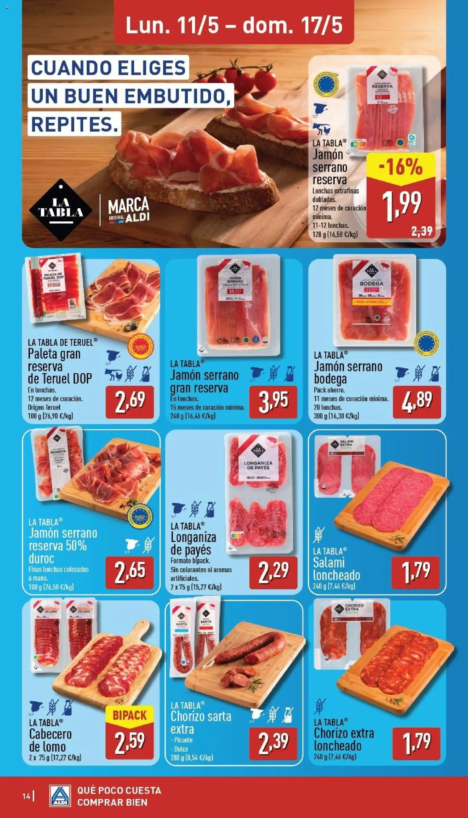 Aldi folleto Península │ válido desde el 11.05.2026 | Página: 14