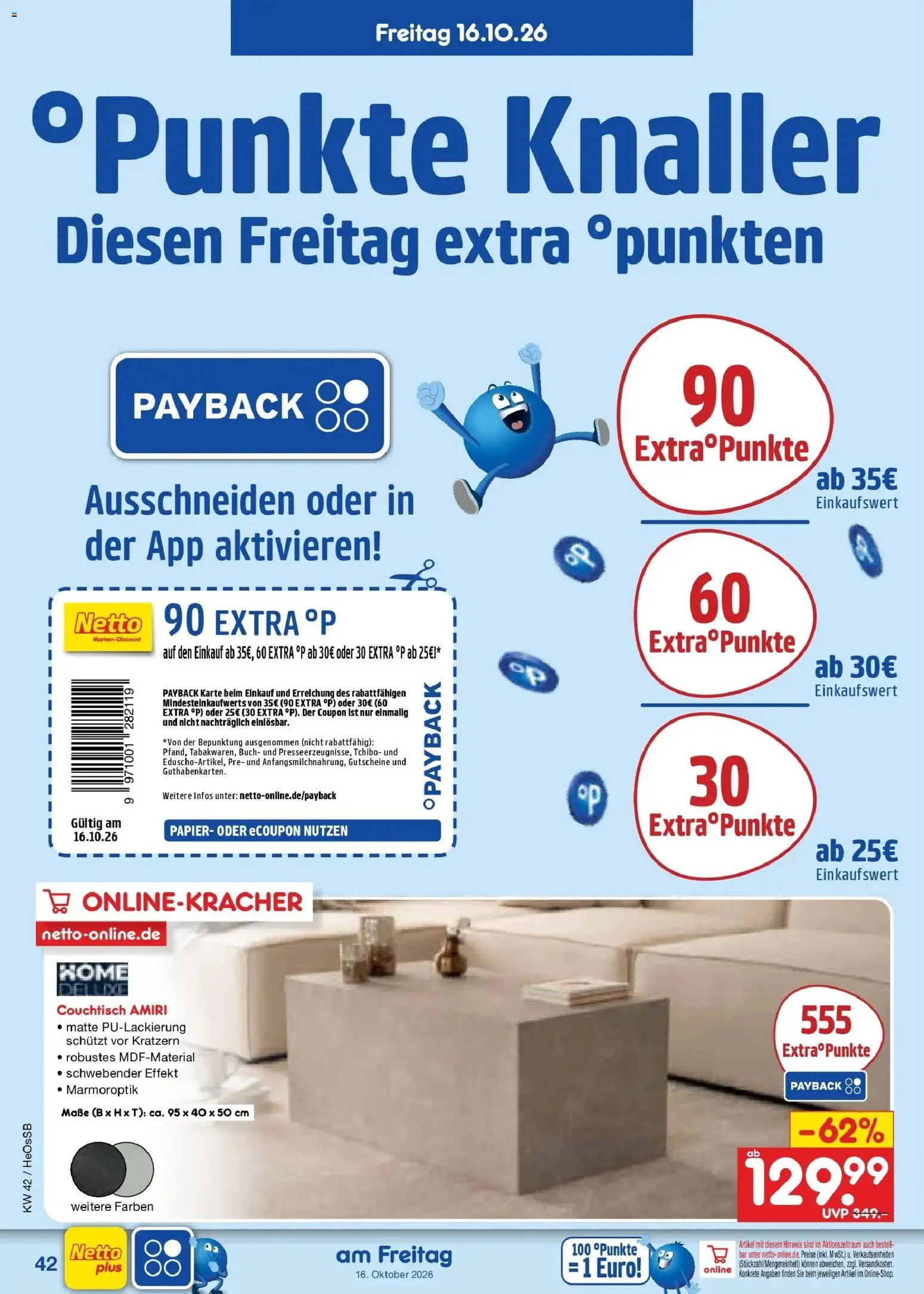 Netto Marken-Discount Prospekt Rostock – gültig ab 12.10.2026 | Seite: 58 | Produkte: Couchtisch