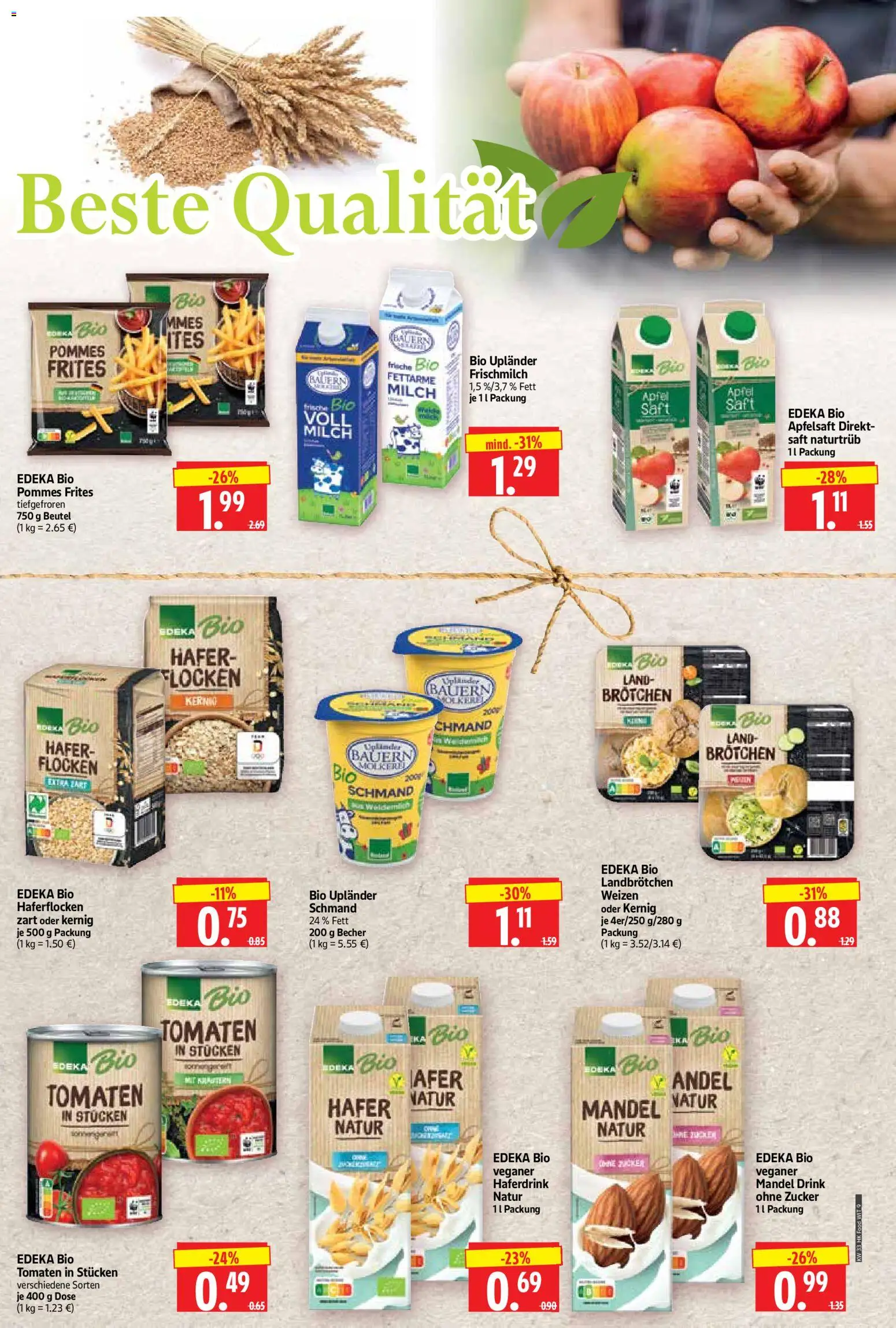 HERKULES Prospekt – gültig ab 10.08.2026 | Seite: 9 | Produkte: Milch, Pommes frites, Haferdrink, Flocken