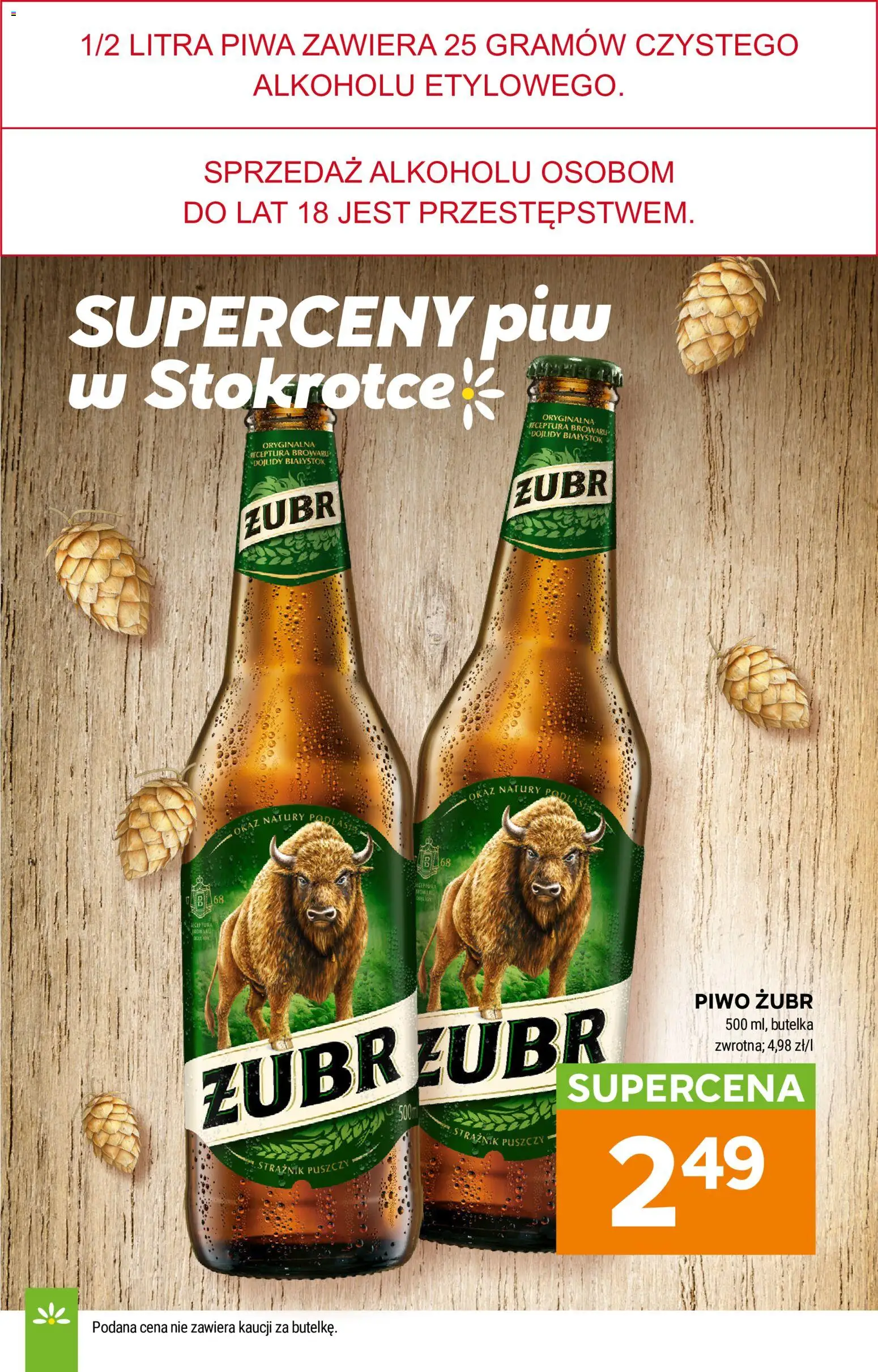 Stokrotka gazetka - Market od 07.05.2026 | Strona: 31 | Produkty: Piwo żubr, Piwo