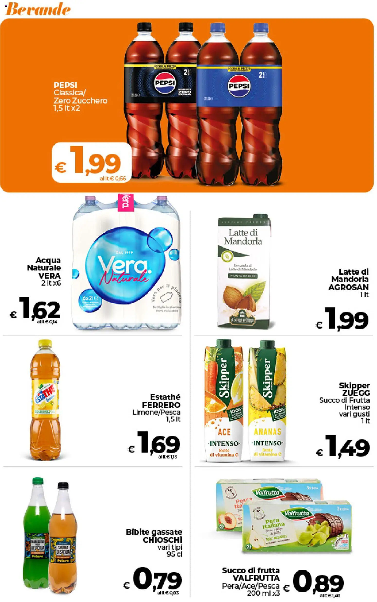 Volantino Ipercoop del 09.06.2026 | Pagina: 44 | Prodotti: Frutta, Zucchero, Pera, Succo di frutta