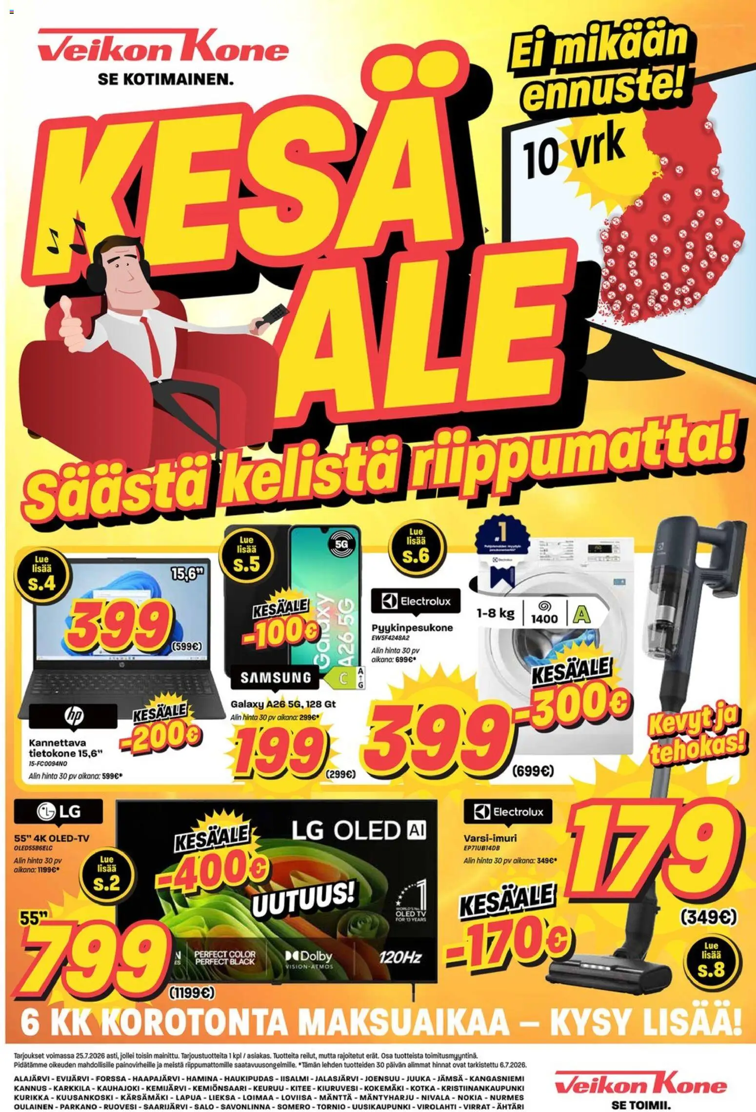 Veikon Kone tarjoukset – voimassa 13/07/2026 alkaen | Sivu: 1 | Tuotteet: Tietokone, TV