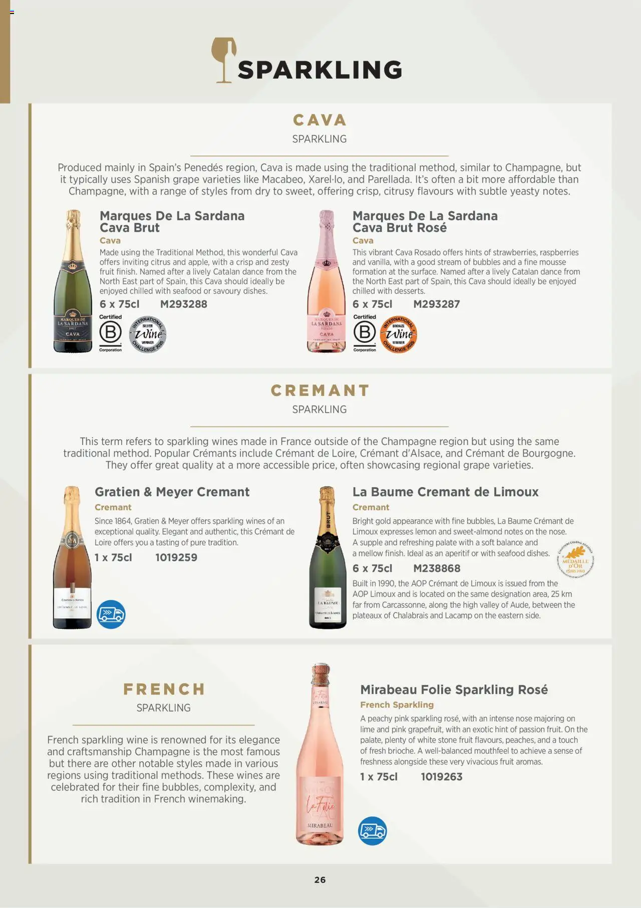 {H1} | Page: 26 | Products: Seafood, Grape, Raspberries, Lemon