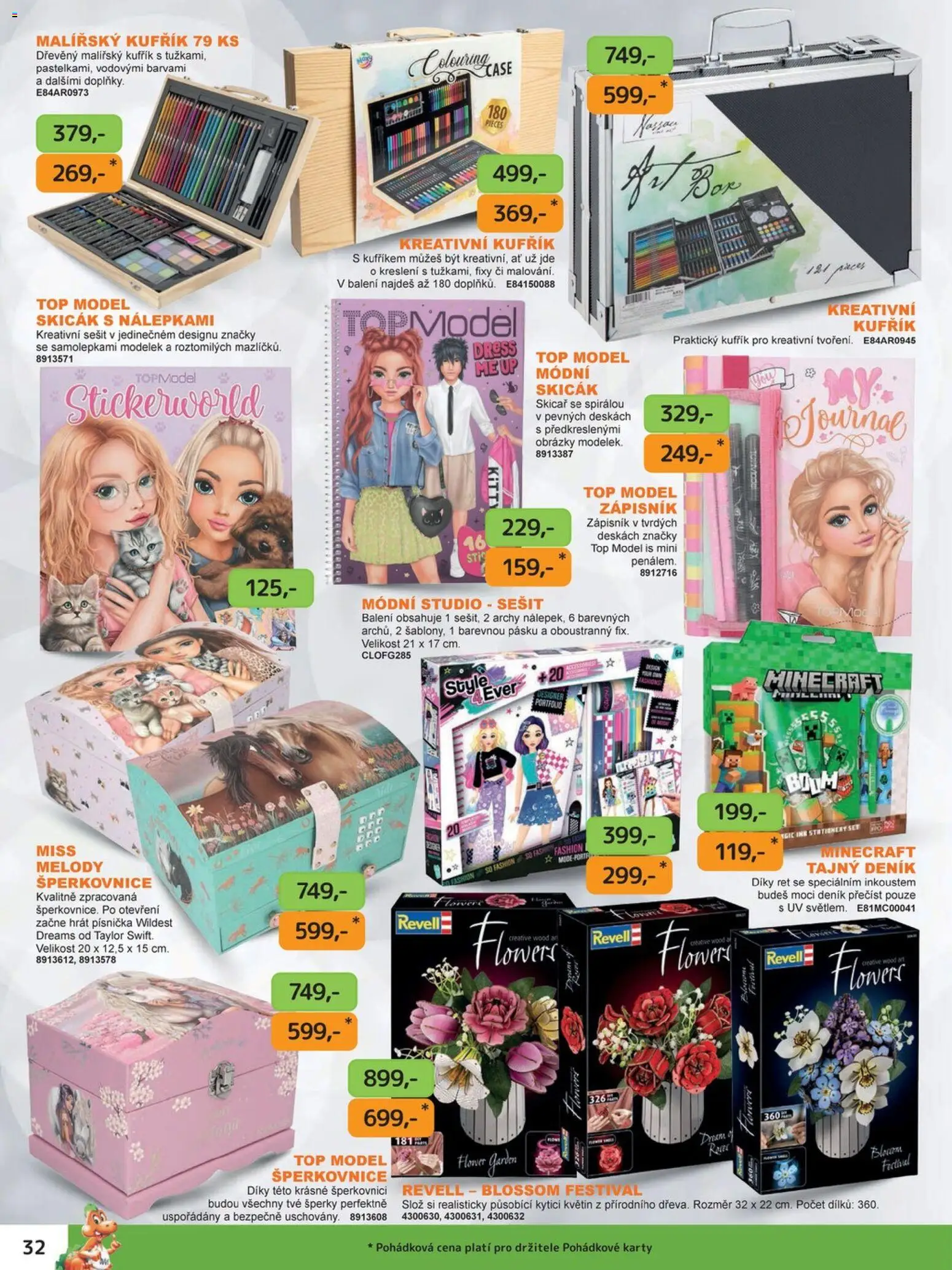 Dráčik katalog - Vánoce od 08.10.2026 | Strana: 32 | Produkty: Box, Šperky, Šperkovnice, Fixy