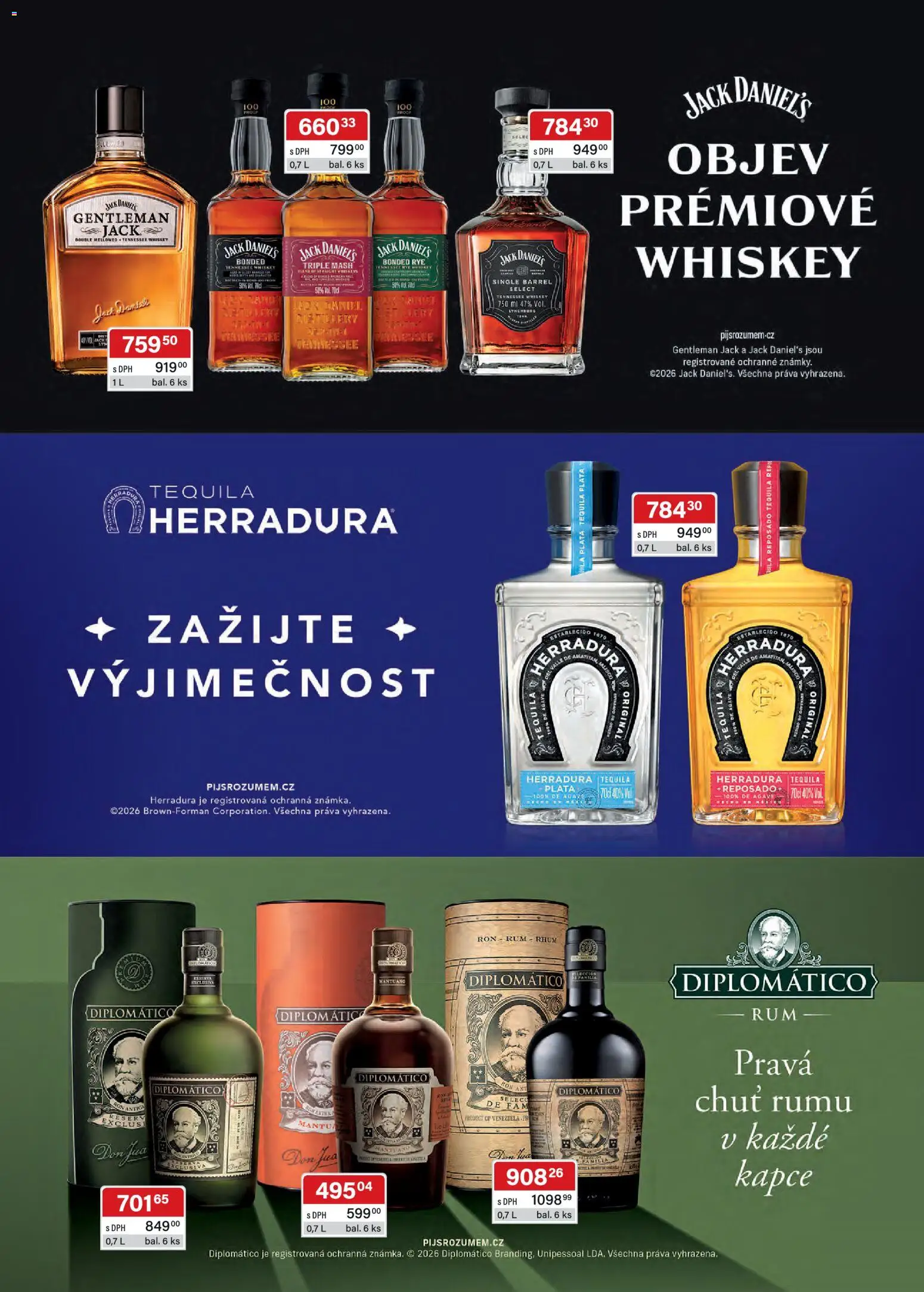 Astur & Qanto leták - Velkoobchod 09/2026 od 01.09.2026 | Strana: 28 | Produkty: Diplomatico, Gentleman Jack, Jack Daniel’s, Agáve