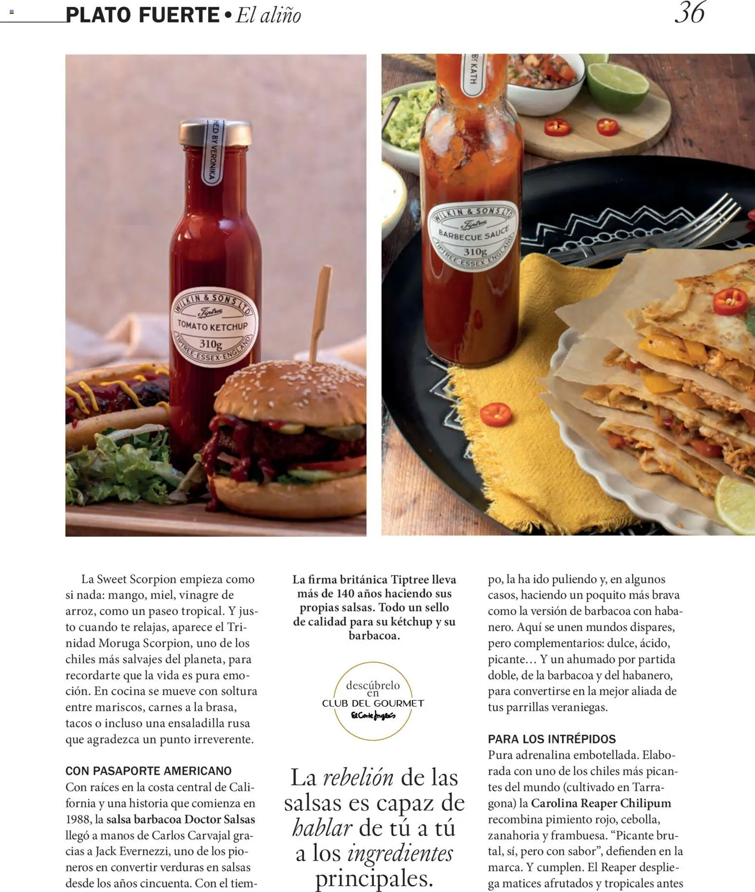 El Corte Inglés ofertas │ válido desde el 22/06/2026 | Página: 36 | Productos: Verduras, Té, Barbacoa, Salsa barbacoa