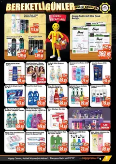 24 Haziran 2026 tarihinden itibaren geçerli olan Happy Center kataloğu önizlemesi | Sayfa: 3 | Ürünler: Duş, Şampuan, Deodorant, Yumuşatıcı