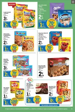 Vista previa E.Leclerc folleto válido desde el 29/07/2026 | Página: 3 | Productos: Leche, Cereales, Tableta, Φρυγανιές σικάλεως