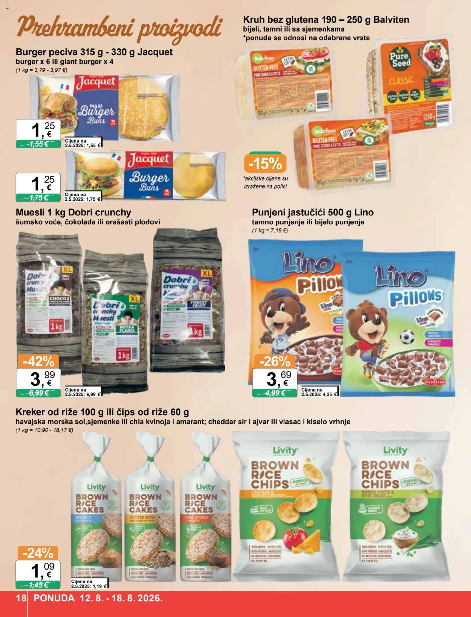 KTC katalog | vrijedi od 12.08.2026 | Stranica: 18 | Proizvodi: Chips, Sir, Čips, Prehrambeni proizvodi