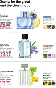 Preview of Oriflame - Offers valid from 06.05.2026 | Page: 62 | Products: Fragrance, Eau de toilette, Tea