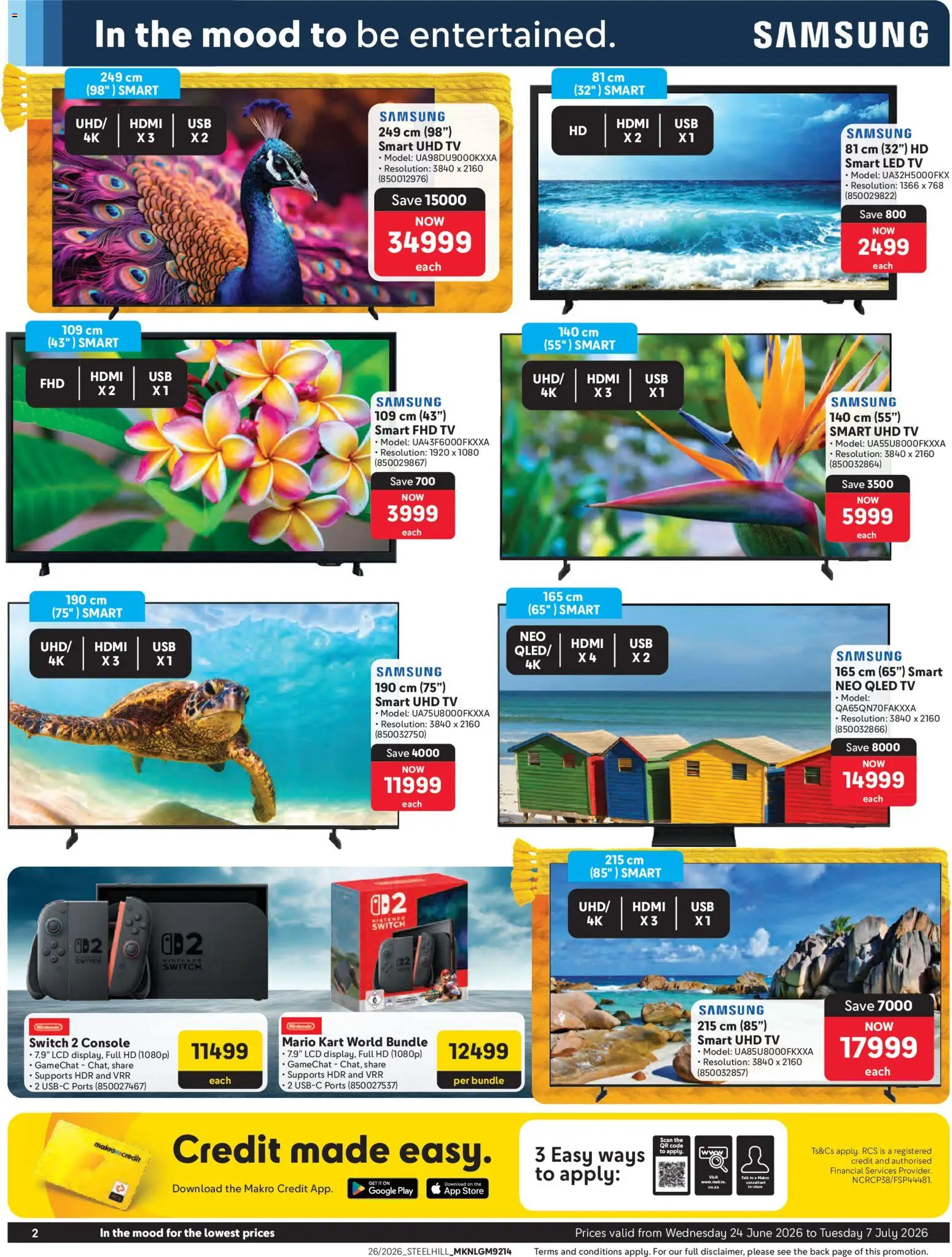 New Makro catalogue – valid from 24/06/2026 | Page: 2 | Products: TV, Switch