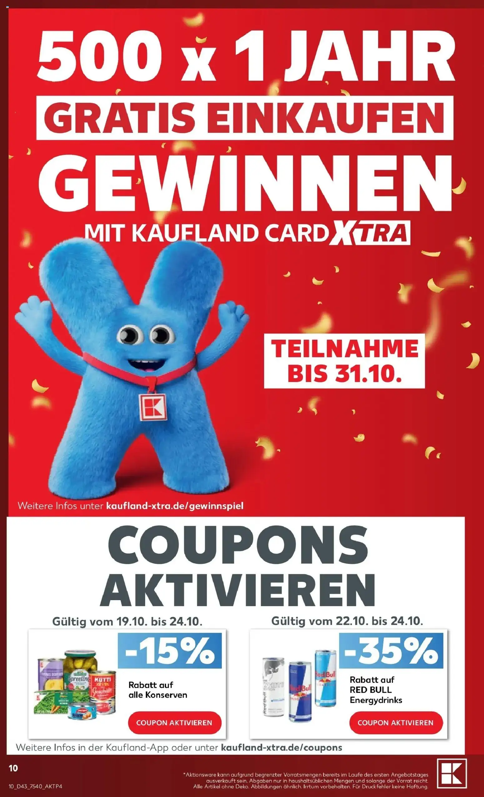 Prospekt Kaufland ab 19.10.2026 » Angebote Online zum Blättern | Seite: 14 | Produkte: Red bull