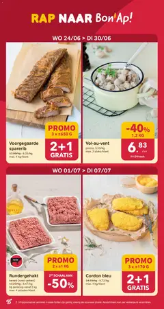 Bon Ap folder/publicité - Voorbeeld van een folder van Bon Ap, geldig van 24.06.2026 | Pagina: 2 | Producten: Kan, Schaal