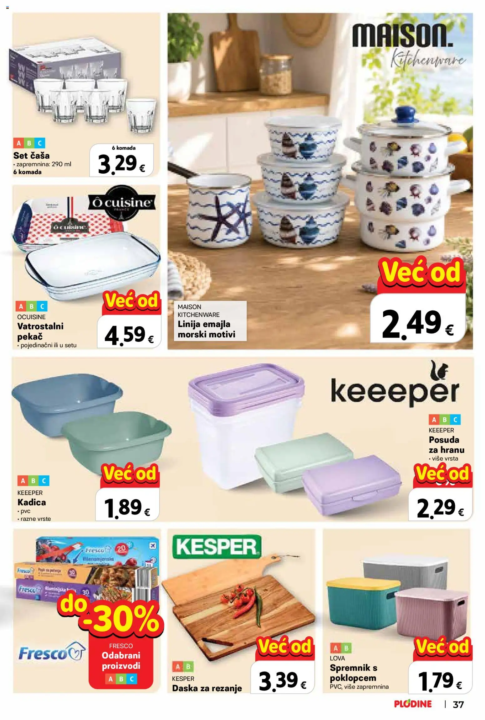 Plodine katalog | vrijedi od 02.09.2026 | Stranica: 37 | Proizvodi: Pekac, Daska za rezanje